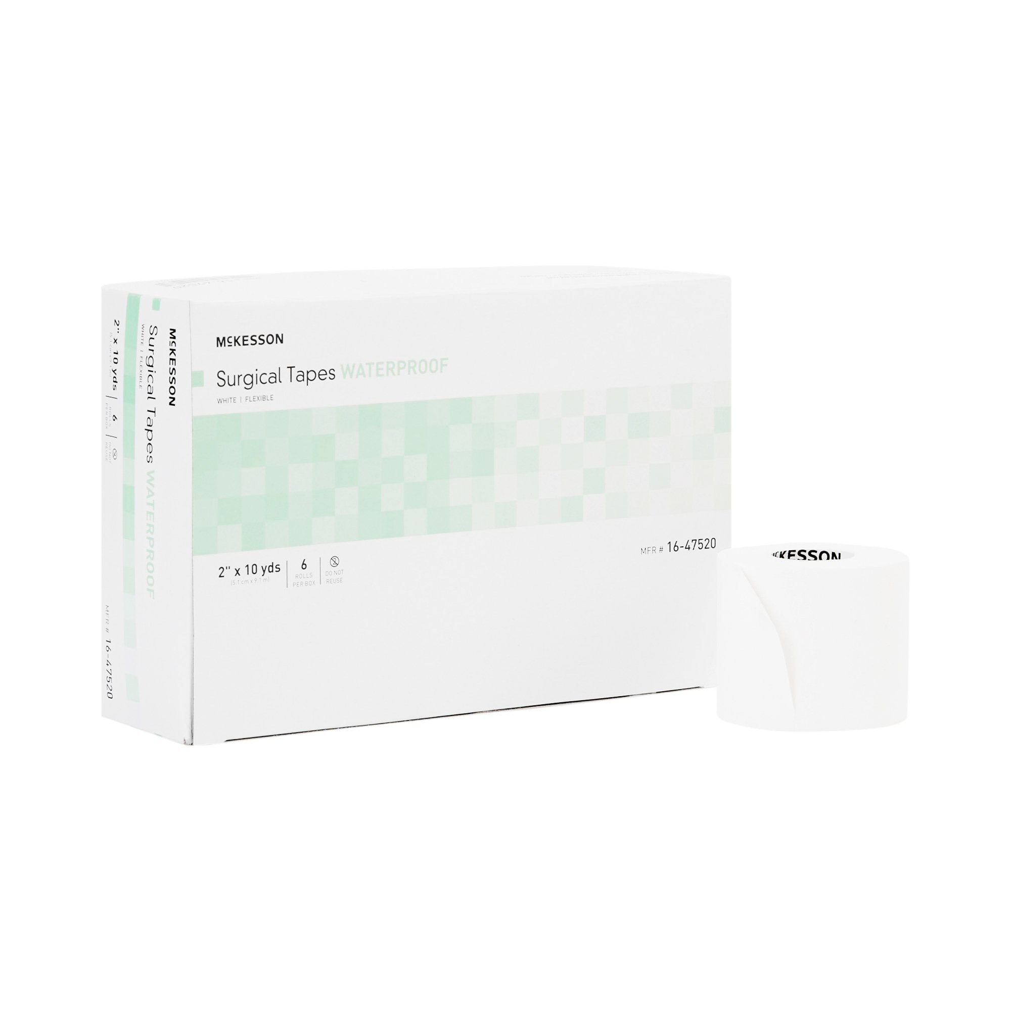 McKesson Adhesive Medical Tape, 2 Inch x 10 Yard, White (6 Units)