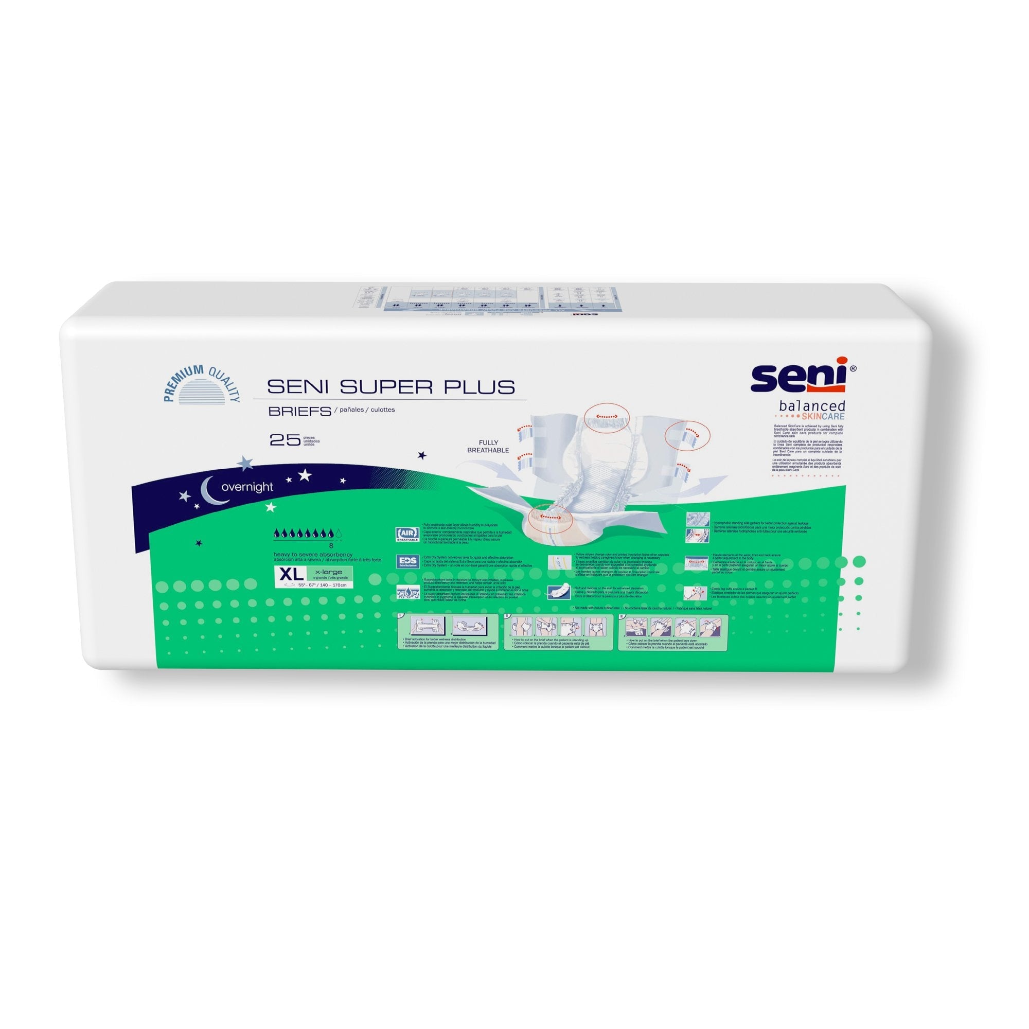 Seni® Super Plus Severe Absorbency Incontinence Brief, Extra Large (25 Units)