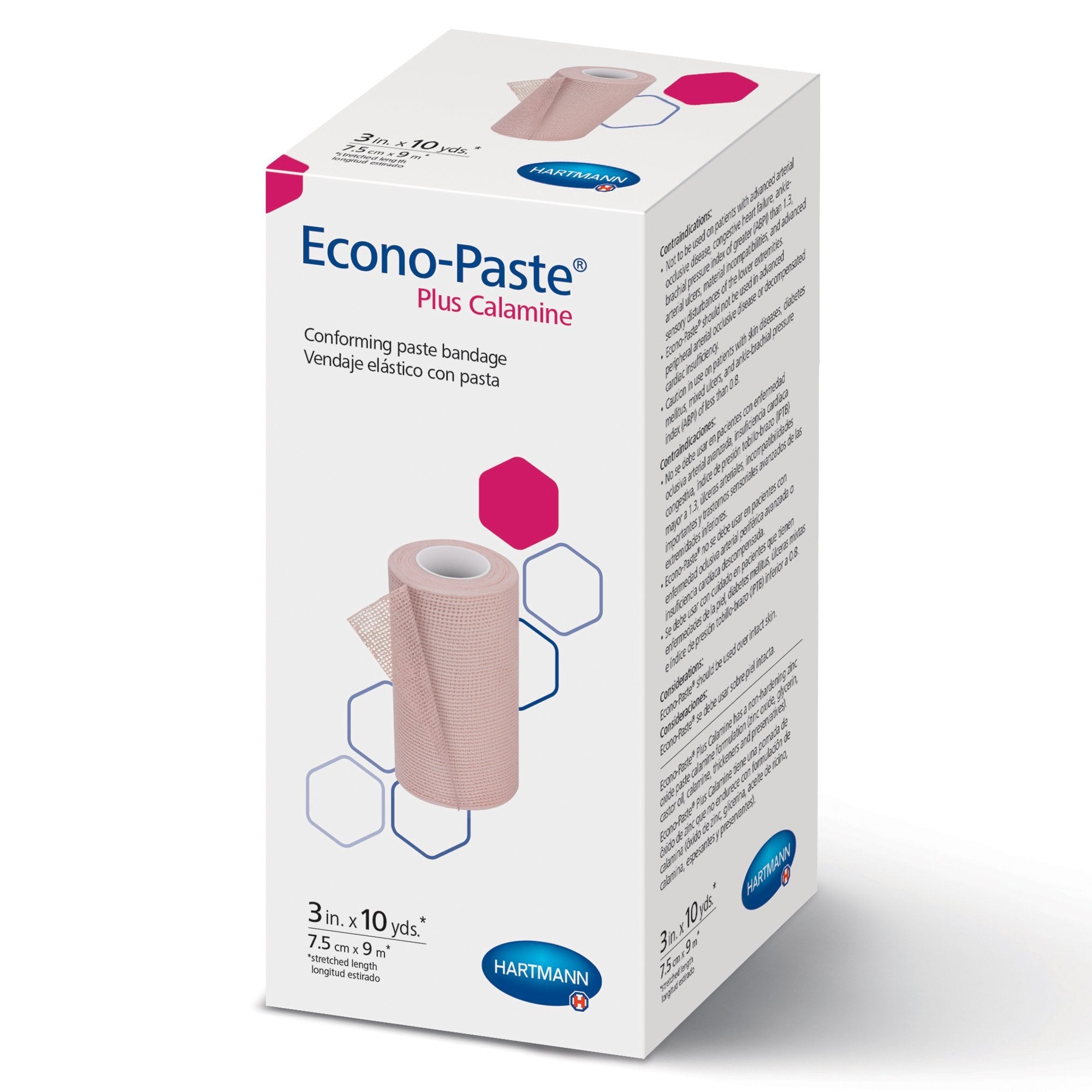 Econo-Paste® Plus Impregnated Conforming Dressing, 3 Inch x 10 Yard (12 Units)