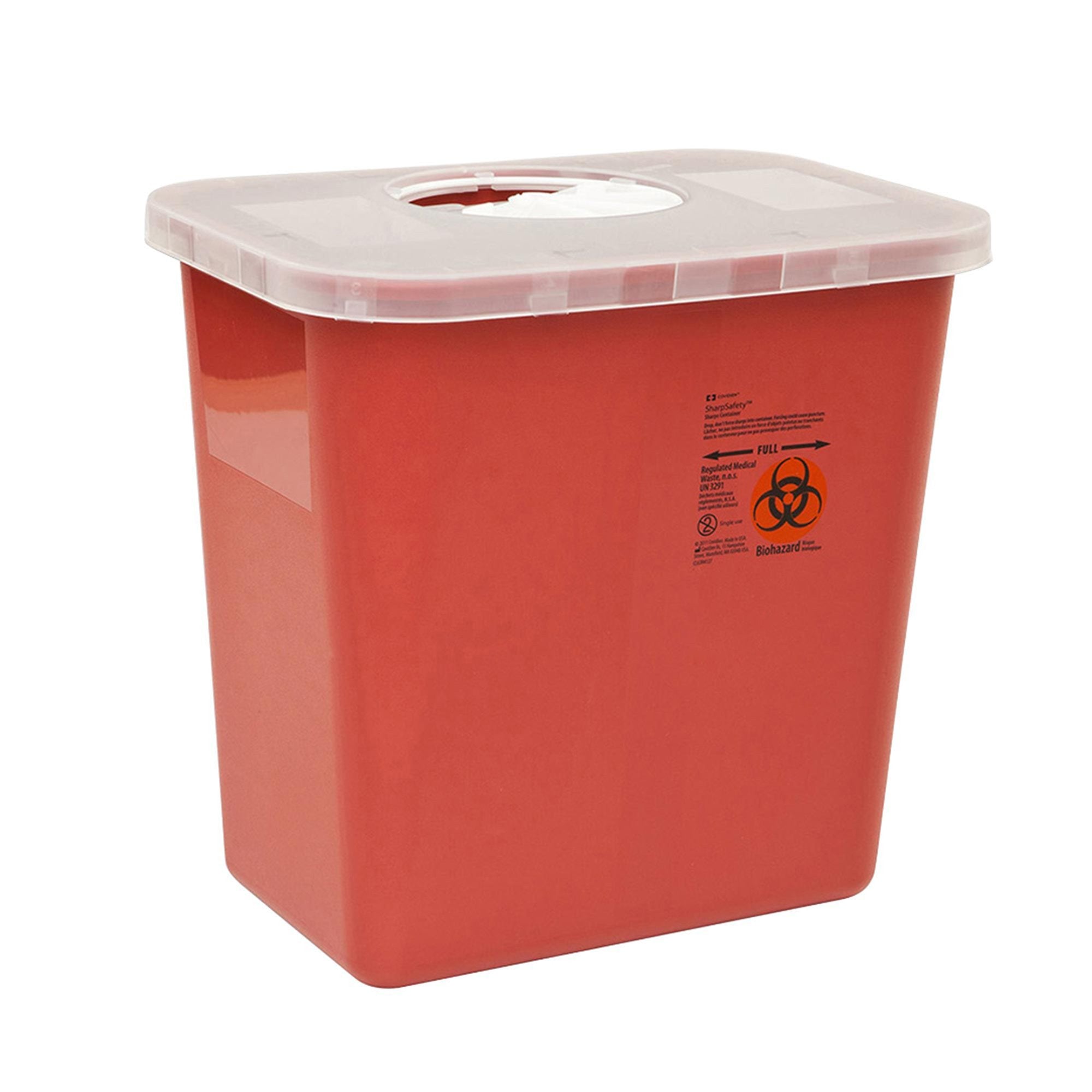 SharpSafety™ Multi-purpose Sharps Container, 1-1/4 Gallon, 6¾ x 8¾ Inch (40 Units)