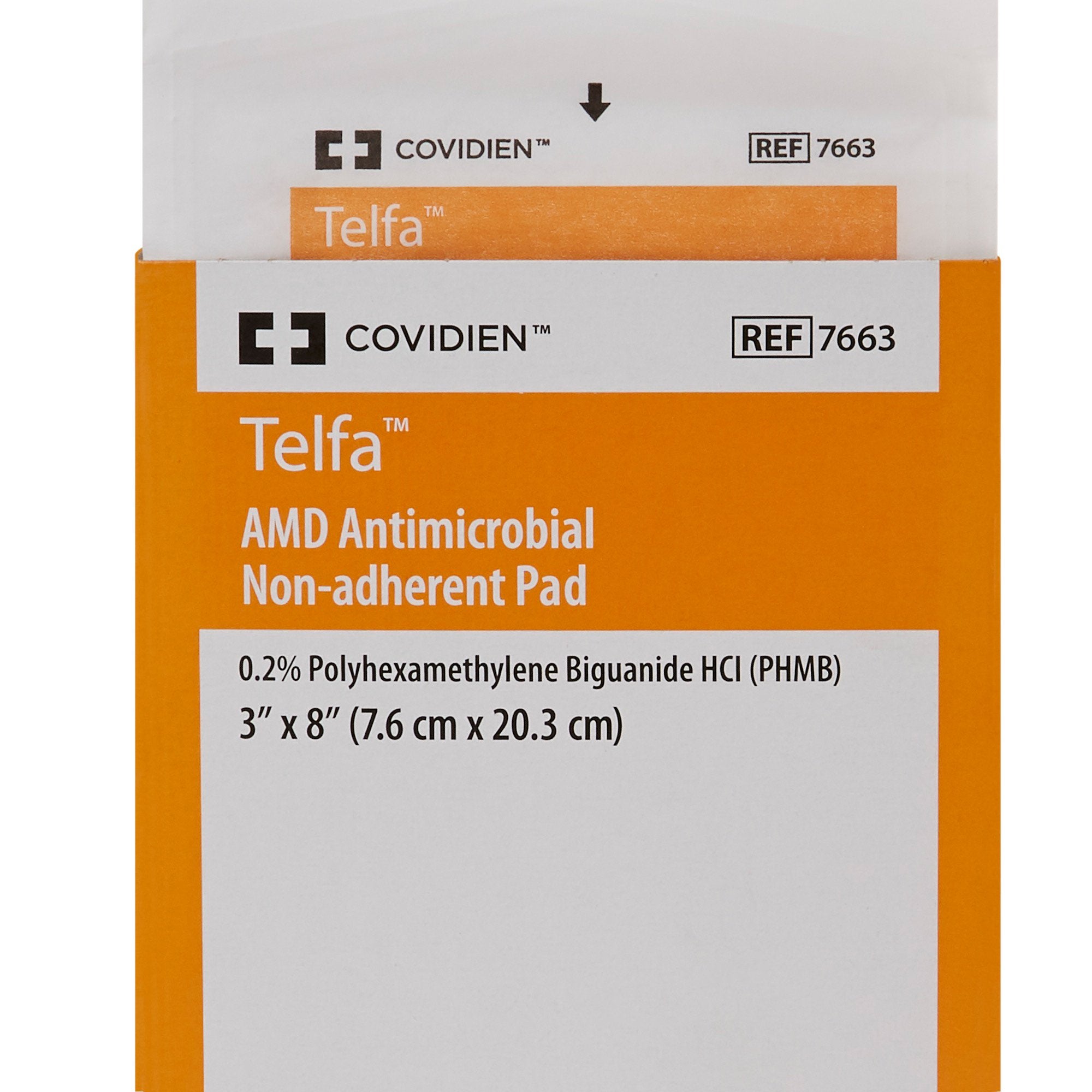 Telfa™ Impregnated Antimicrobial Dressing, 3 x 8 Inch (50 Units)