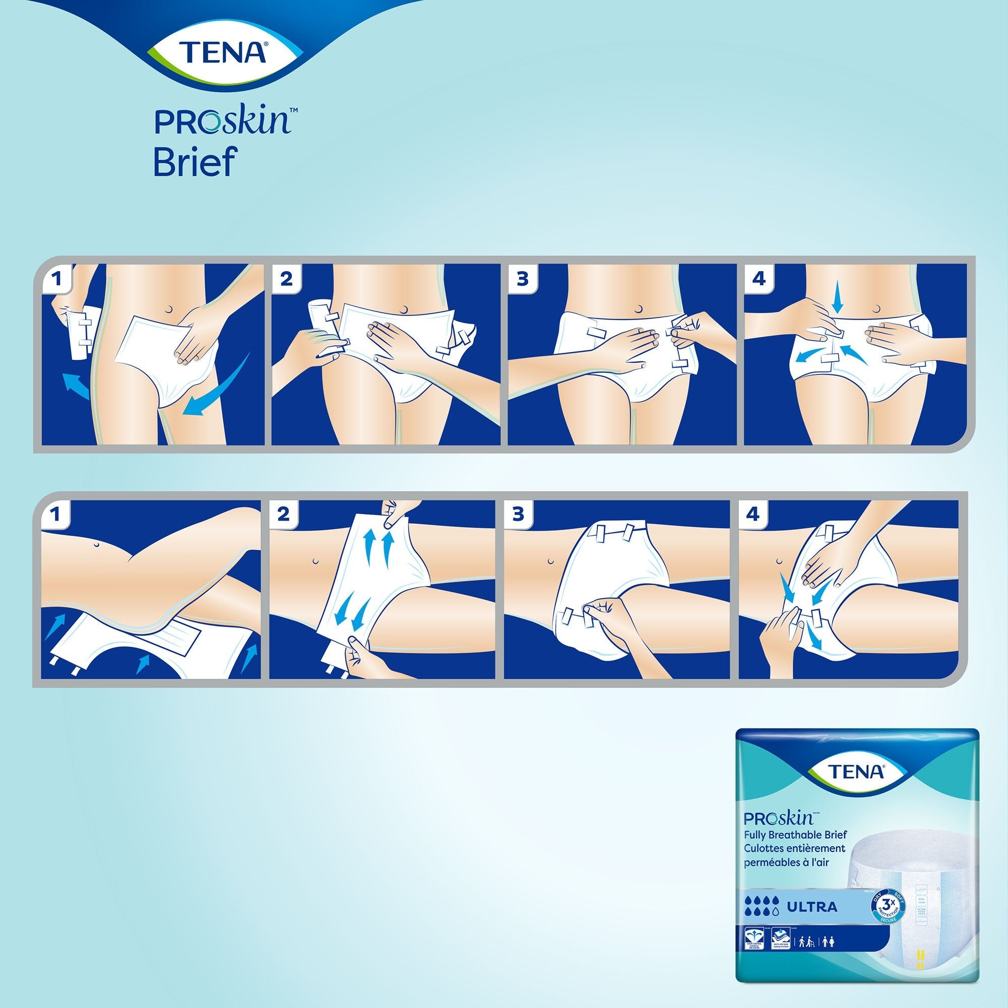 Tena® Ultra Incontinence Brief, Medium (40 Units)