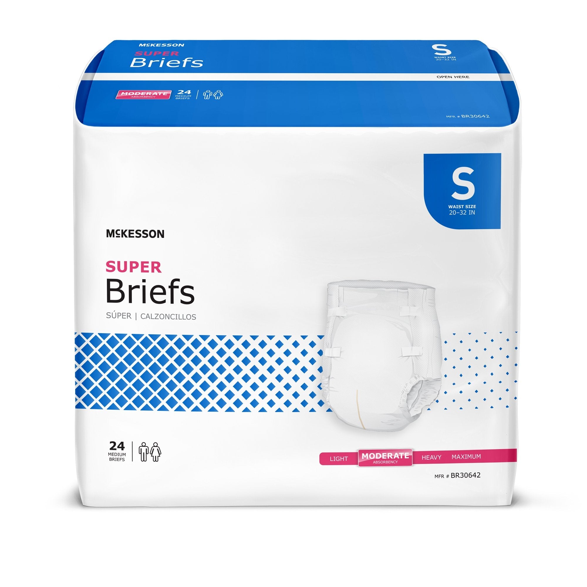 McKesson Super Briefs, Small (24 Units)