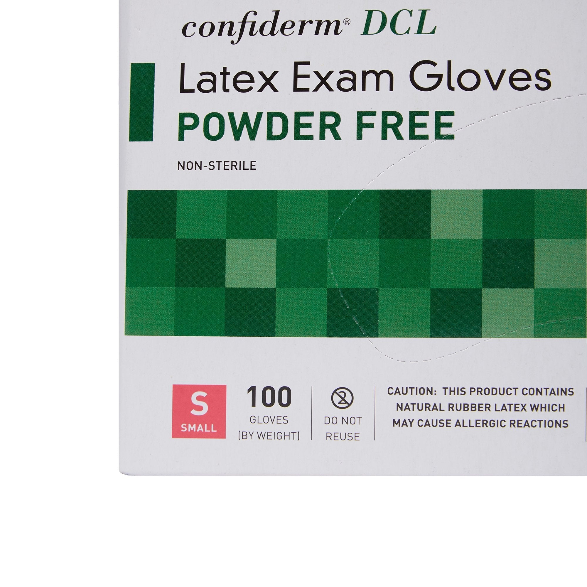 McKesson Confiderm® Latex Exam Glove, Small, Ivory (100 Units)