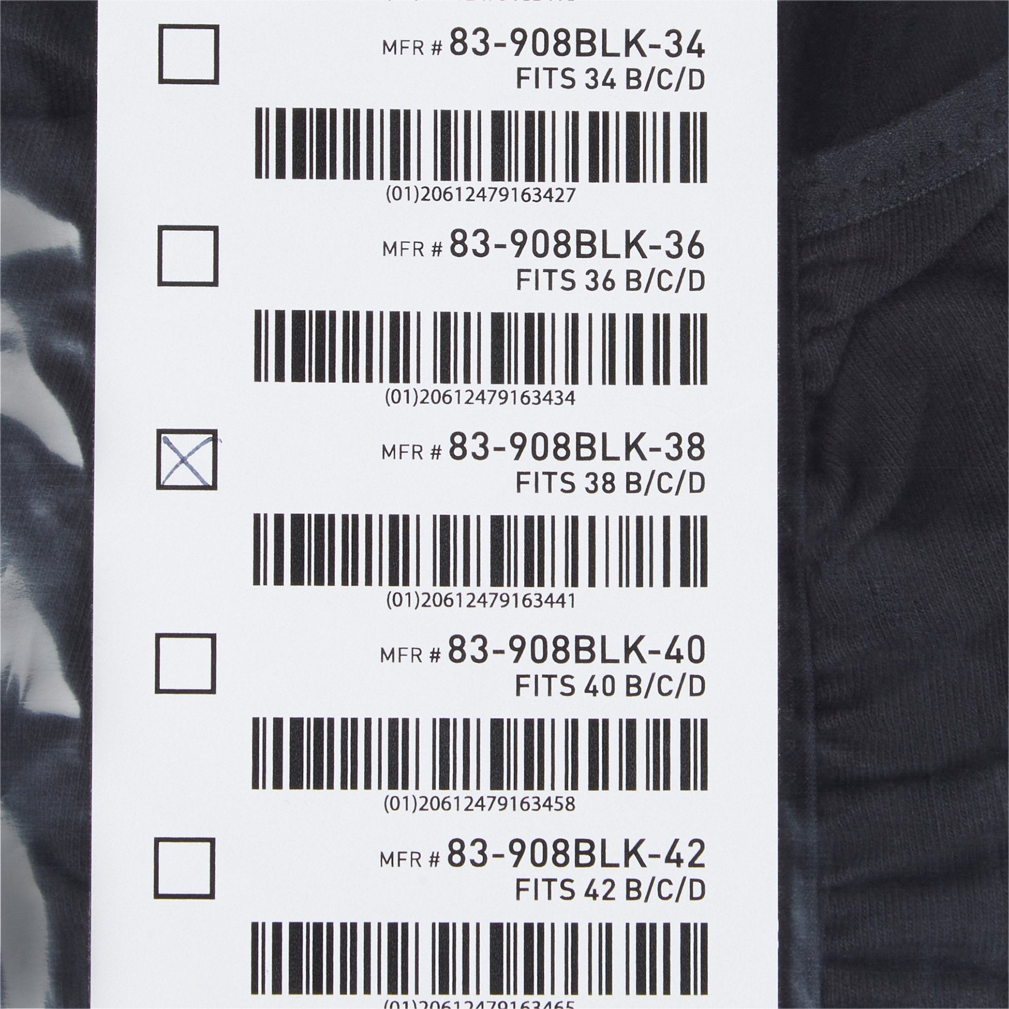 McKesson Surgi-Bra® II, 38 Inch, Black (1 Unit)