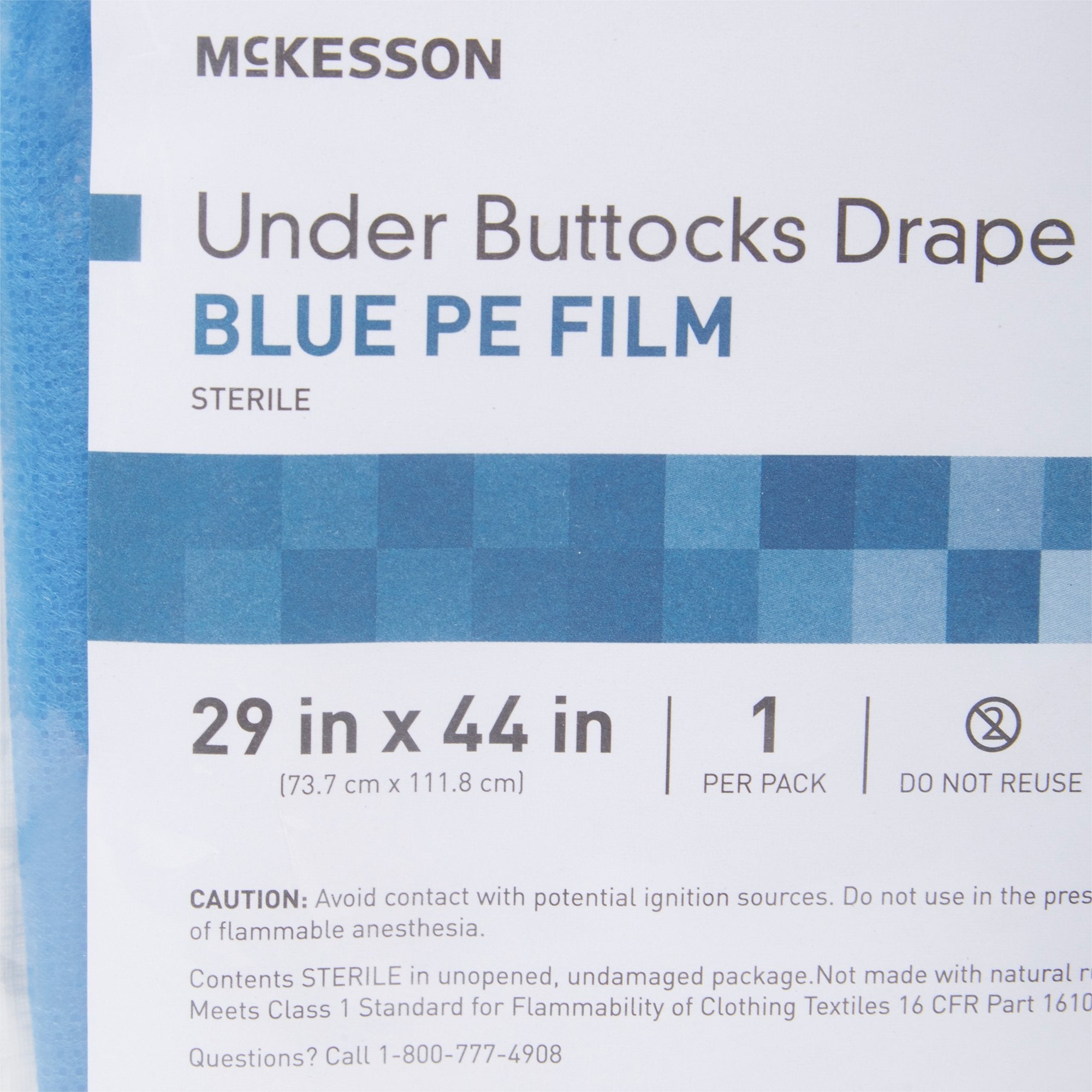 McKesson Sterile Under Buttocks Obstetrics / Gynecology Drape, 29 x 44 Inch (1 Unit)