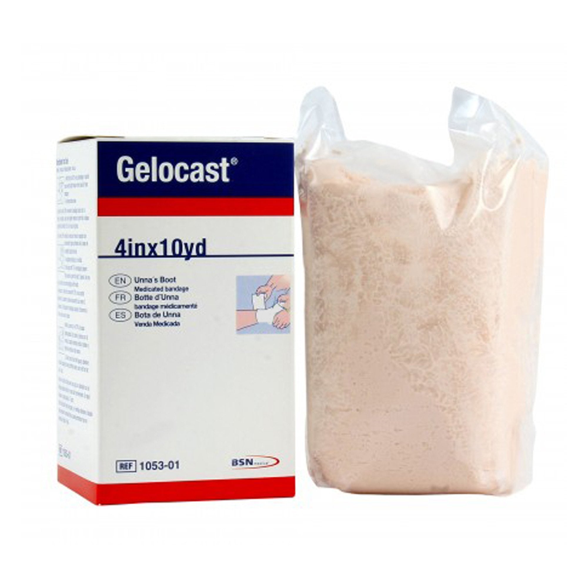 Gelocast® Unna Boot with Calamine, 4 Inch x 10 Yard (12 Units)