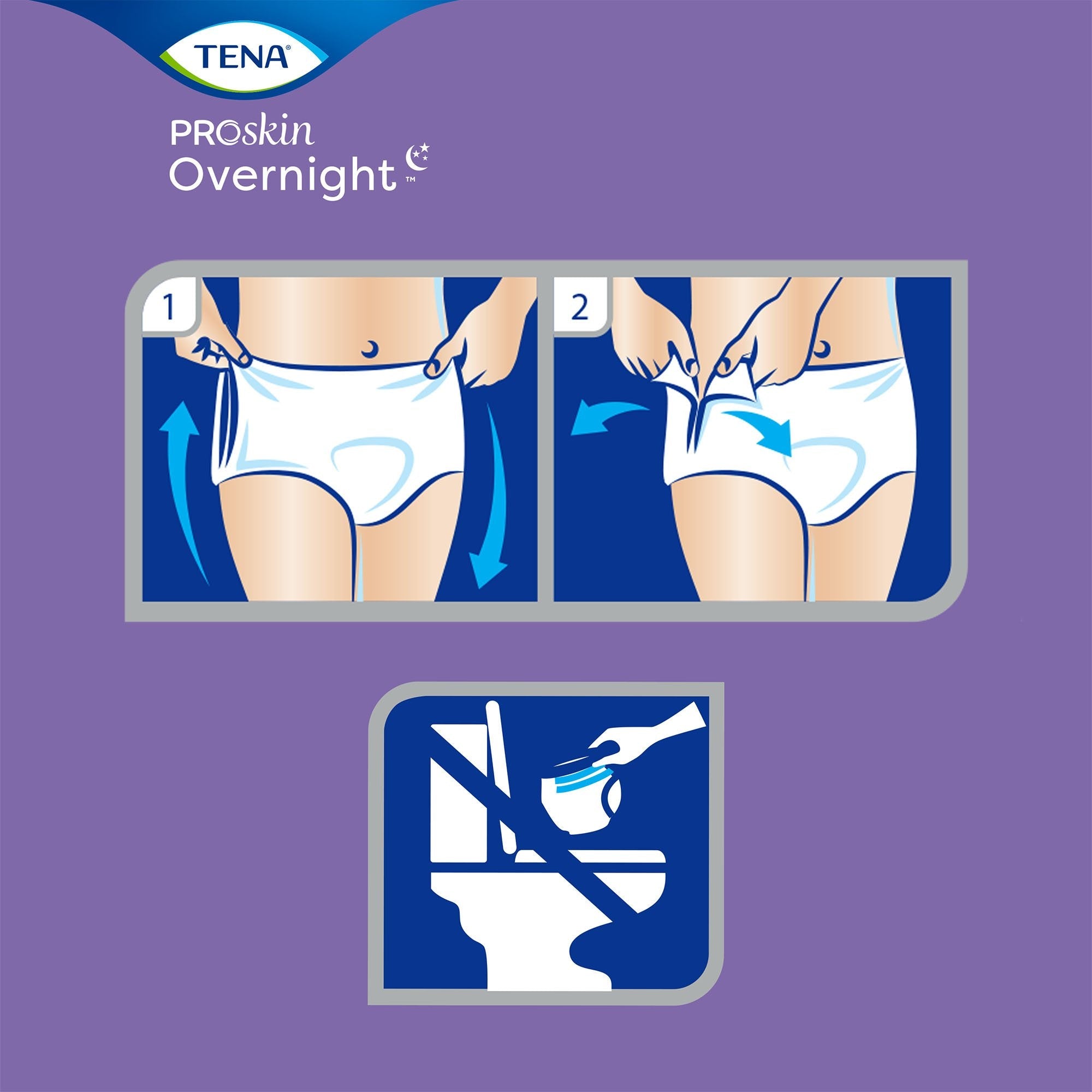 Tena ProSkin Overnight Super Absorbent Underwear, Large - 14 Pack