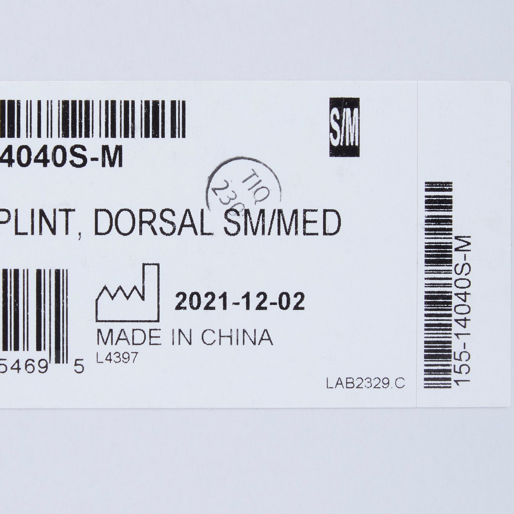 McKesson Low Profile Dorsal Night Splint, Small / Medium (1 Unit)