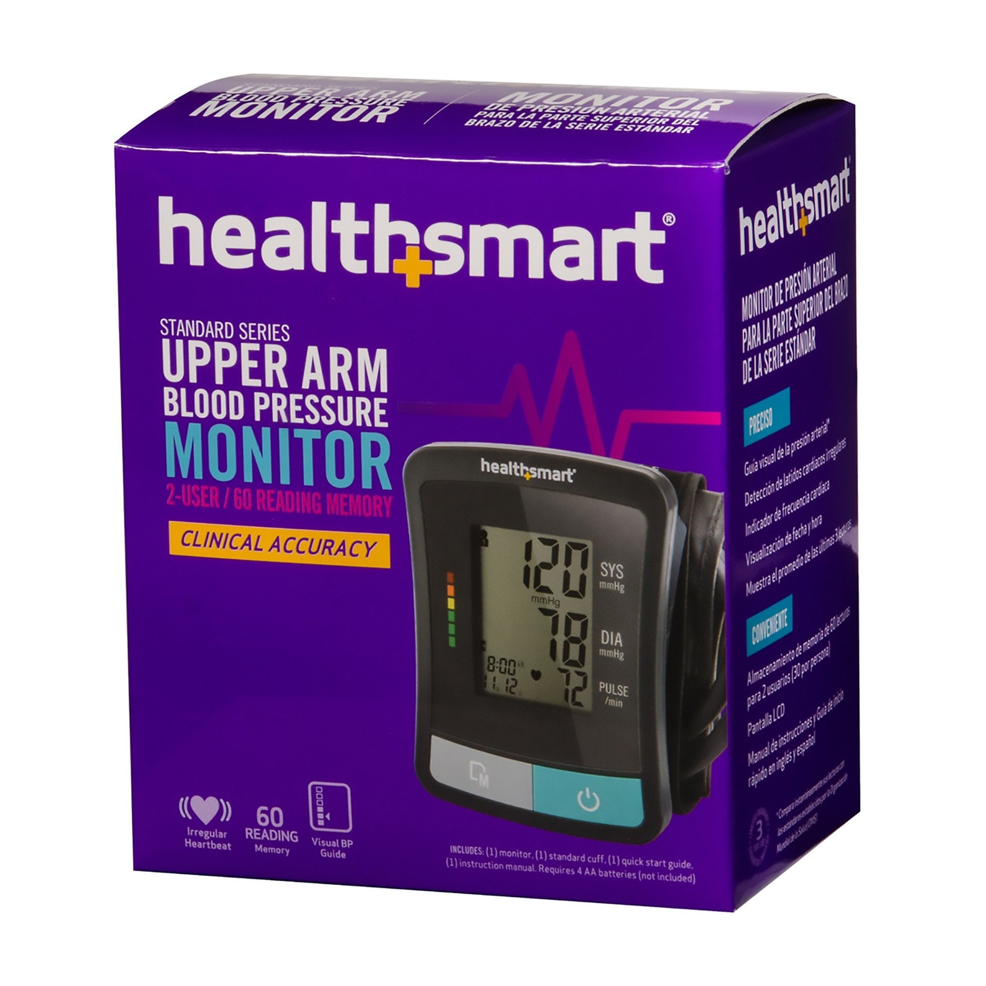 Mabis 1-Tube Blood Pressure Monitor, Digital, Black Cuff (1 Unit)