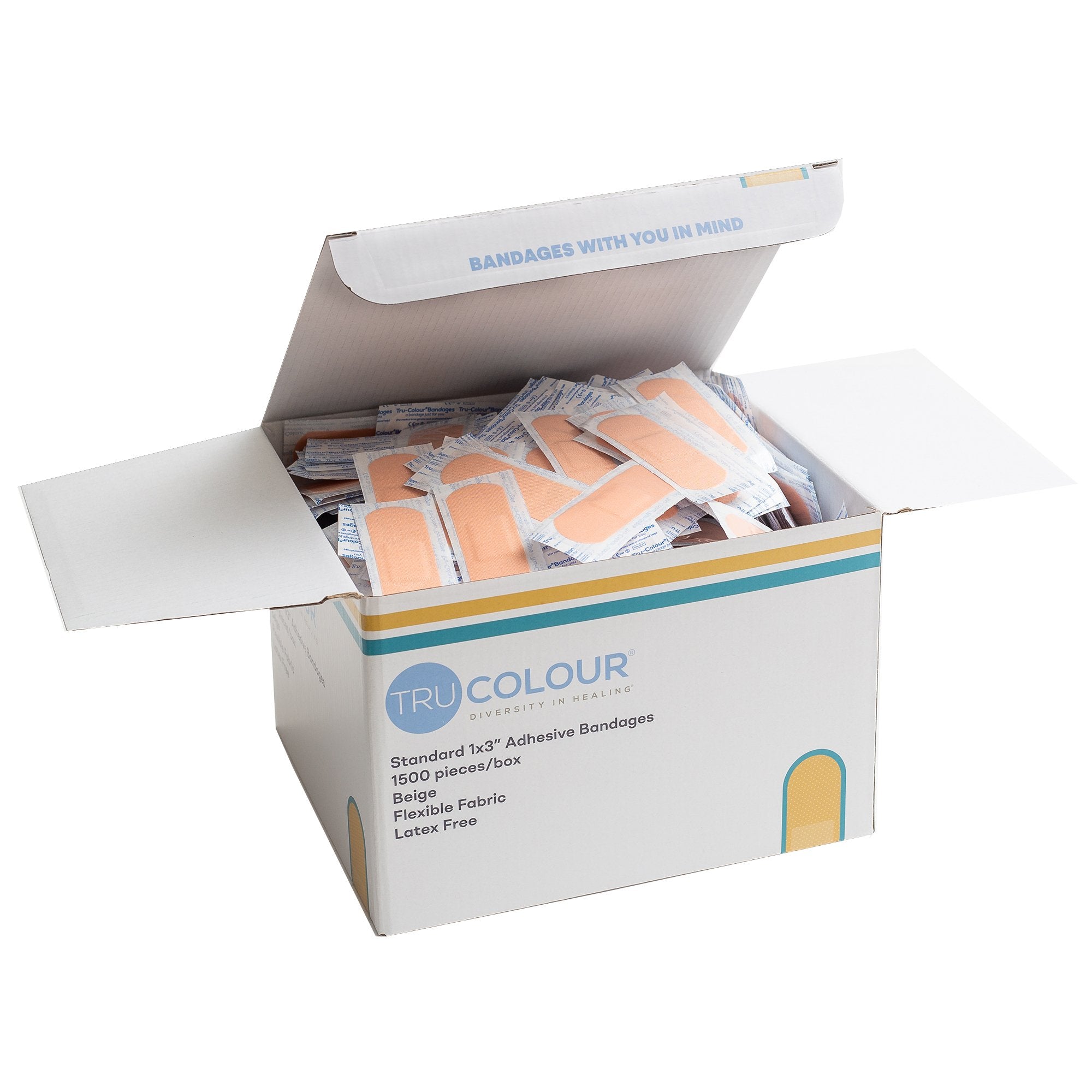 TruColour® Beige Adhesive Strip, 1 x 3 Inch (1500 Units)