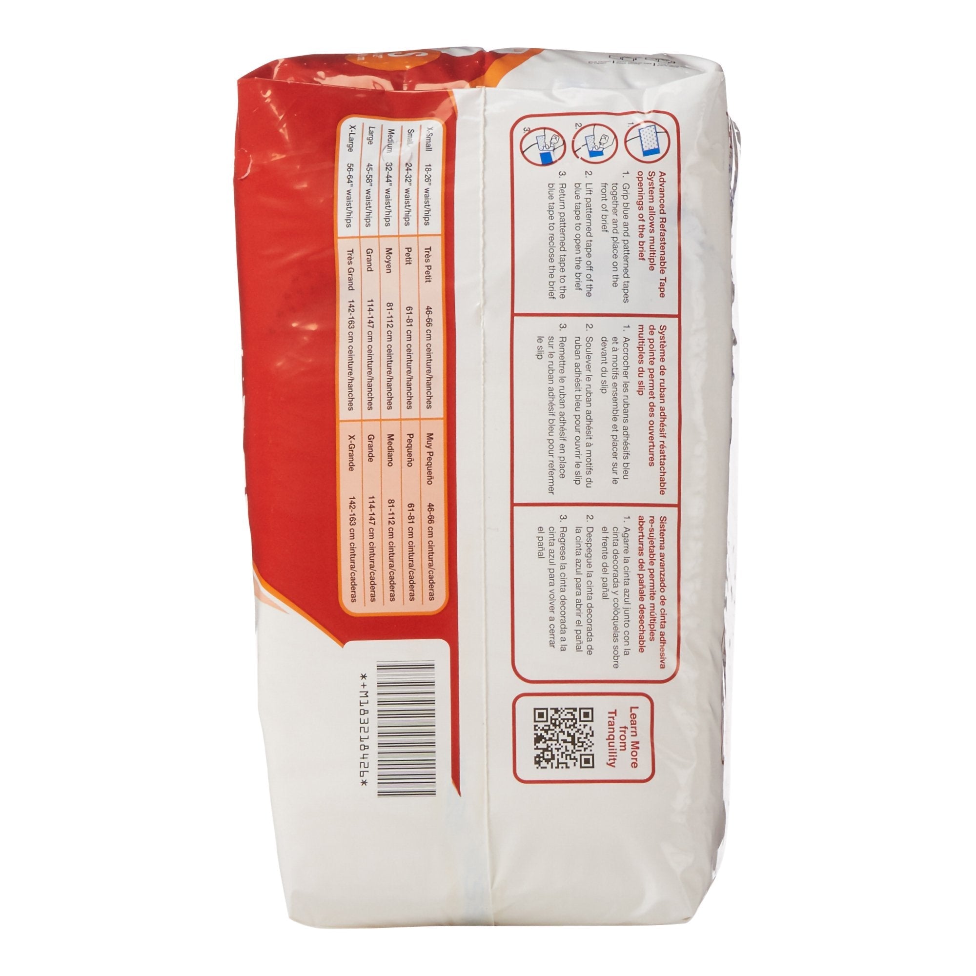 Tranquility® ATN Small Incontinence Briefs - Max Absorbency 10-Pack