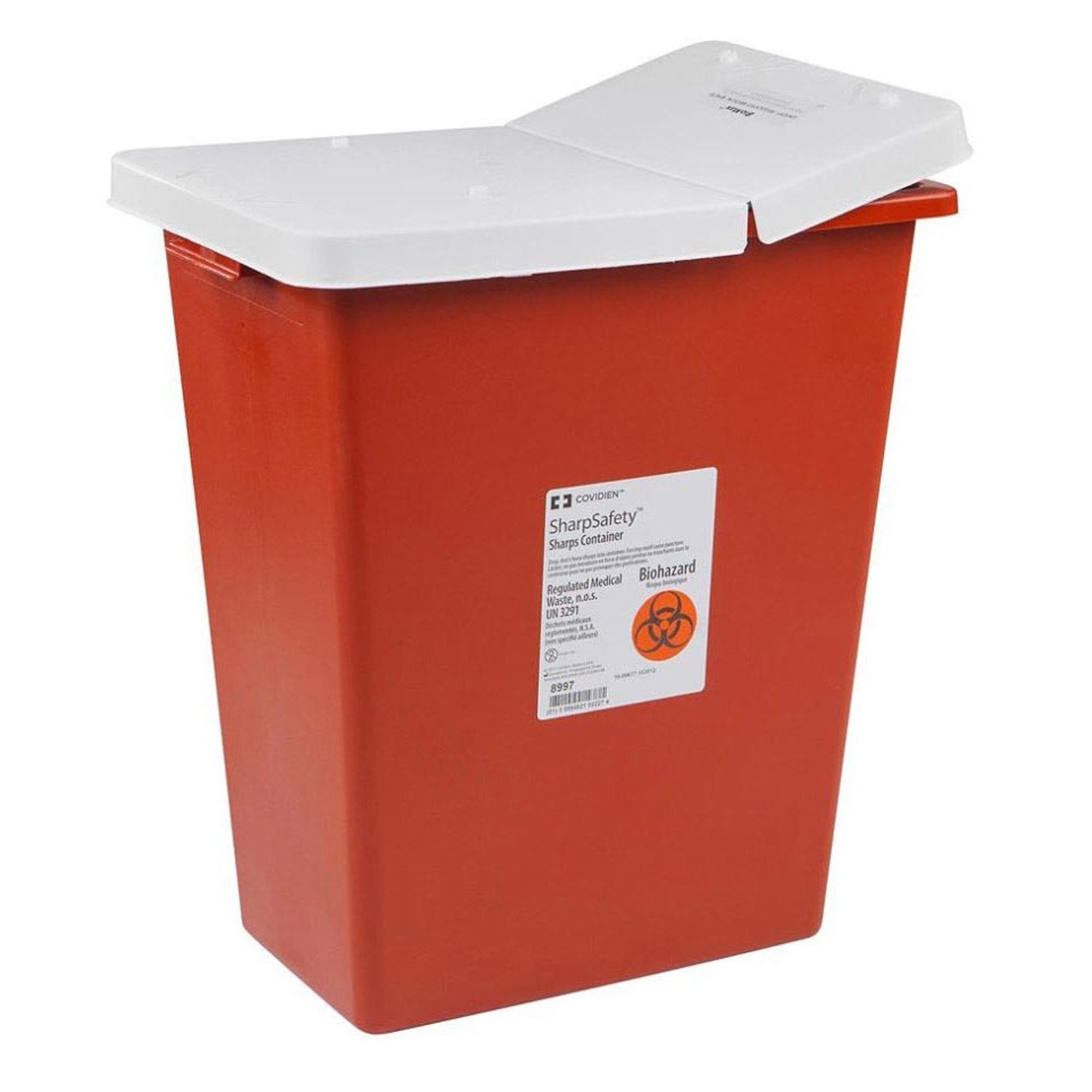 SharpSafety™ Multi-purpose Sharps Container, 12 Gallon, 18¾ x 18¼ x 12¾ Inch (1 Unit)