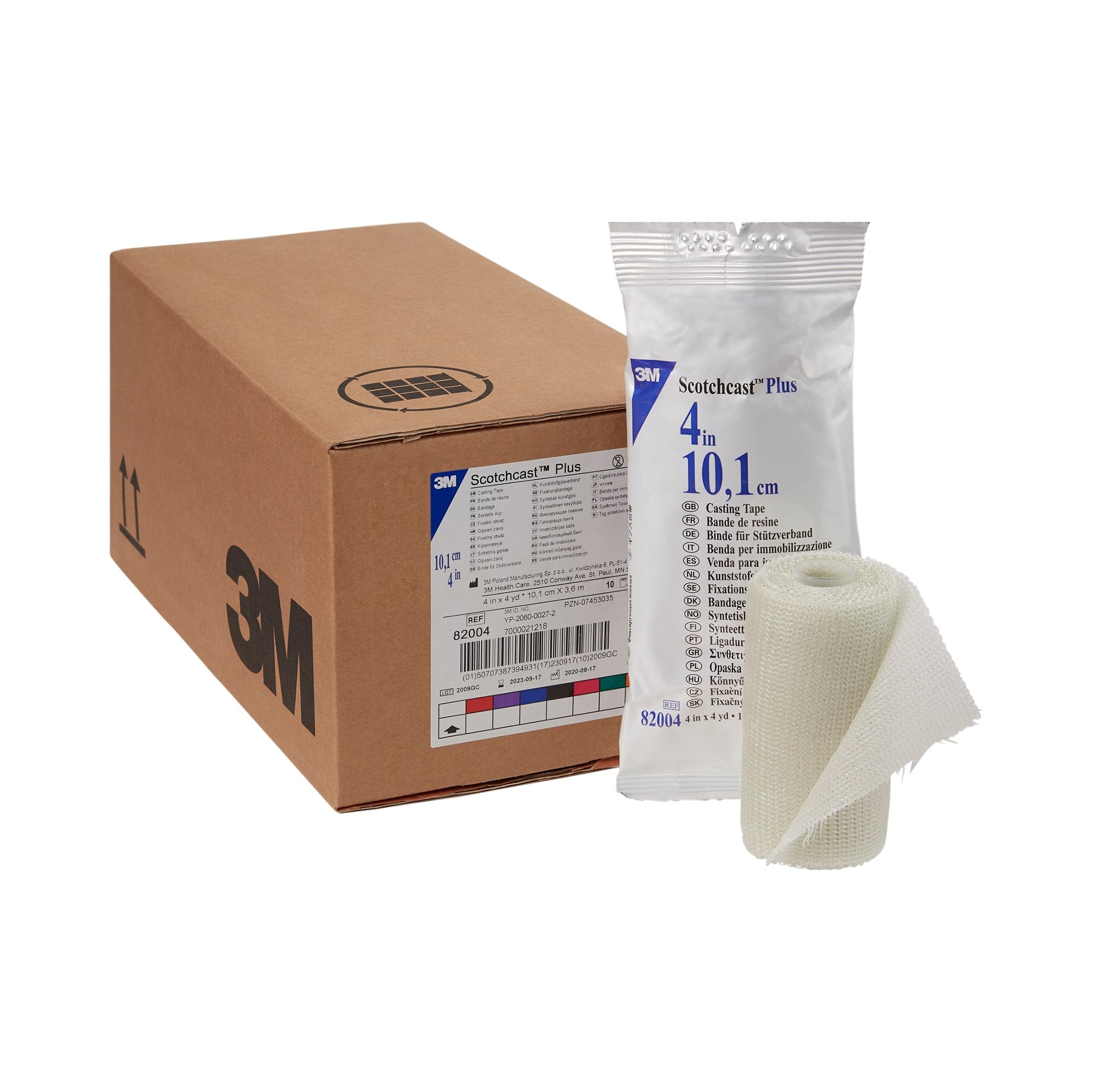 3M™ Scotchcast™ Plus White Cast Tape, 4 Inch x 4 Yard (1 Unit)