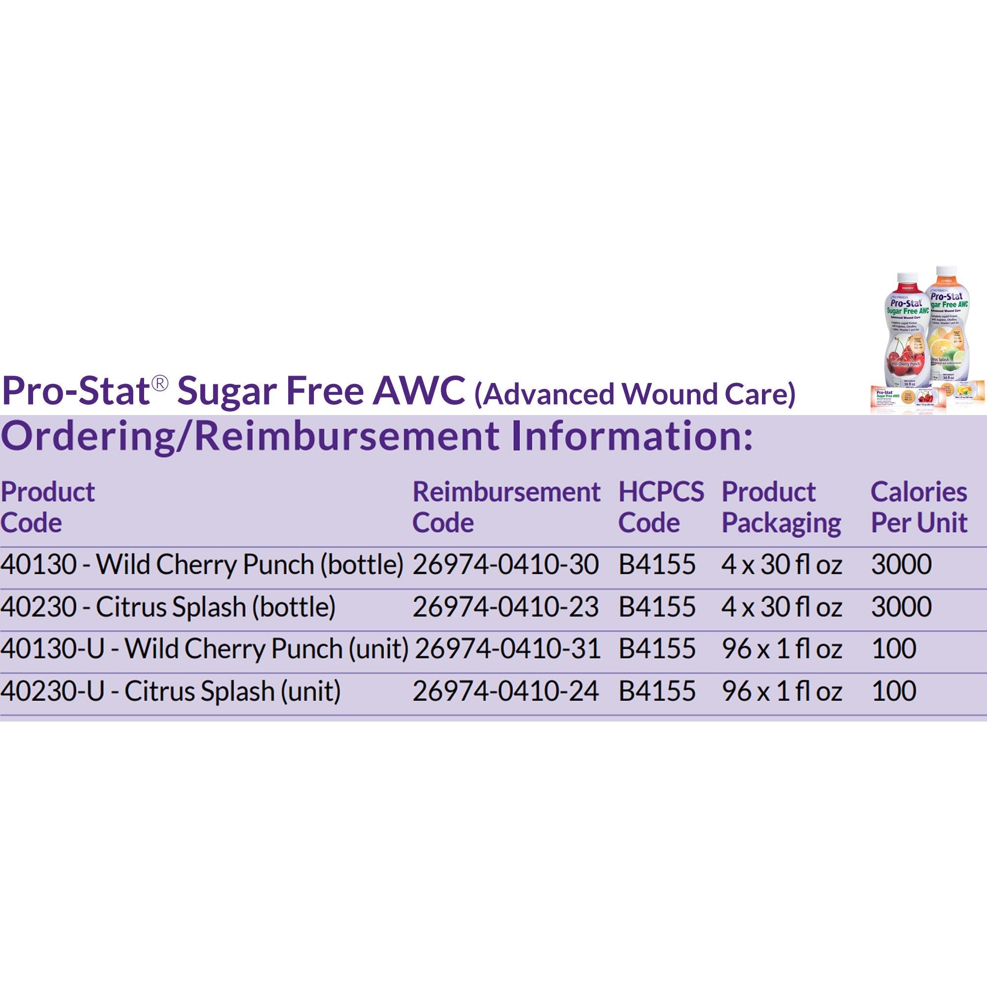 Pro-Stat® Sugar Free AWC Citrus Splash Complete Liquid Protein, 30-ounce Bottle (1 Unit)