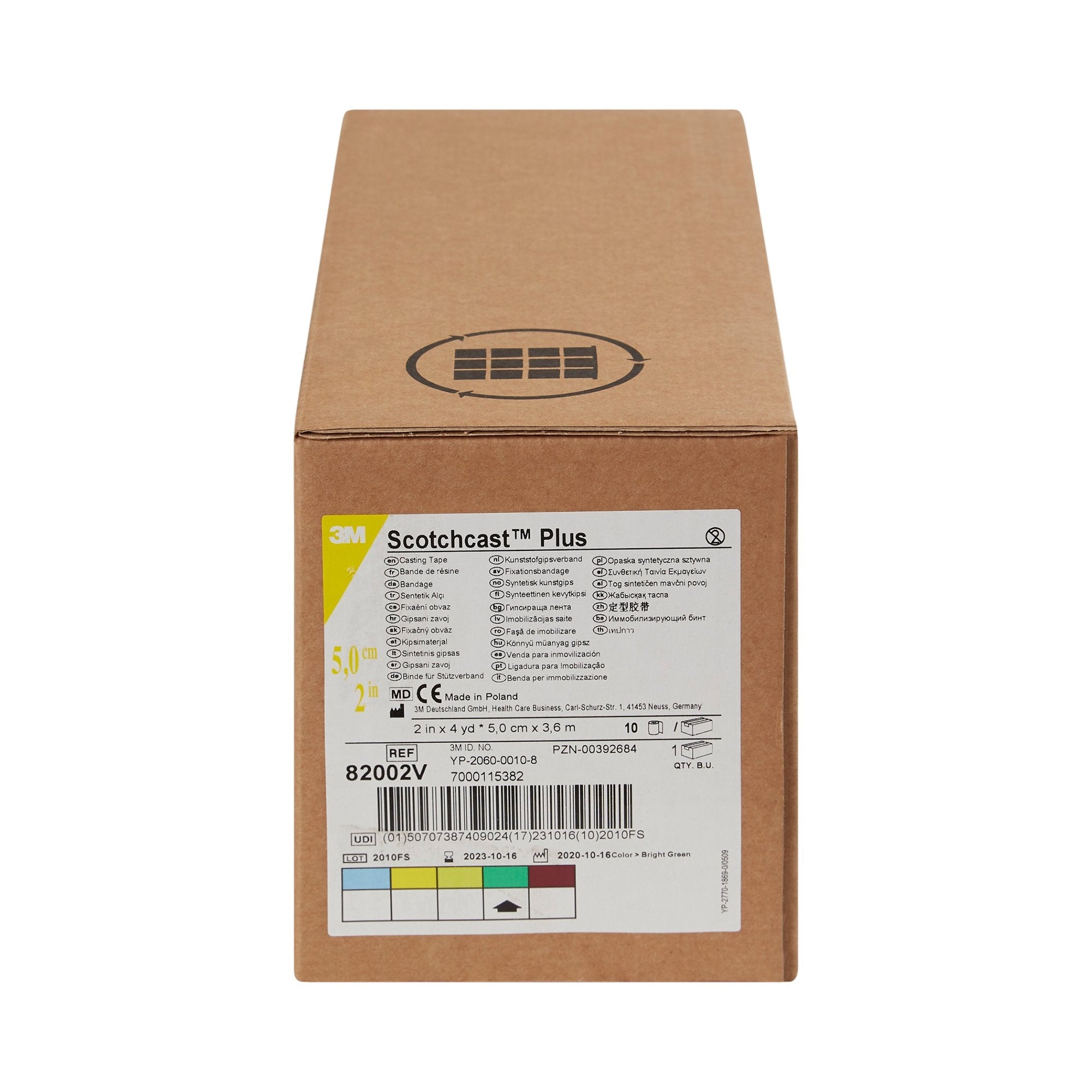 3M™ Scotchcast™ Plus Bright Green Cast Tape, 2 Inch x 4 Yard (10 Units)