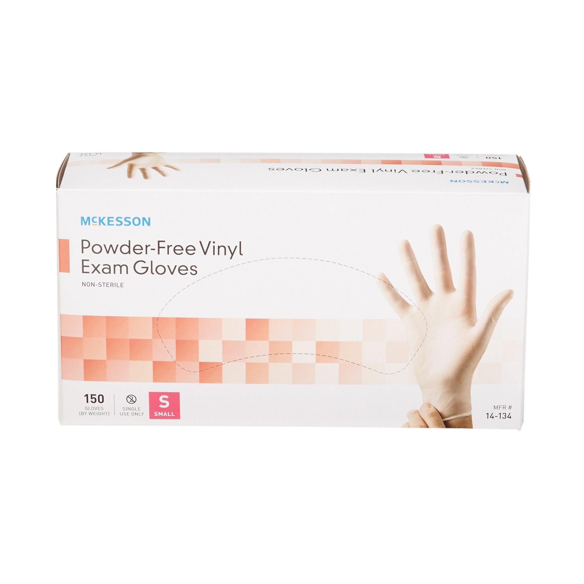 McKesson Vinyl Exam Glove, Small, Clear (150 Units)