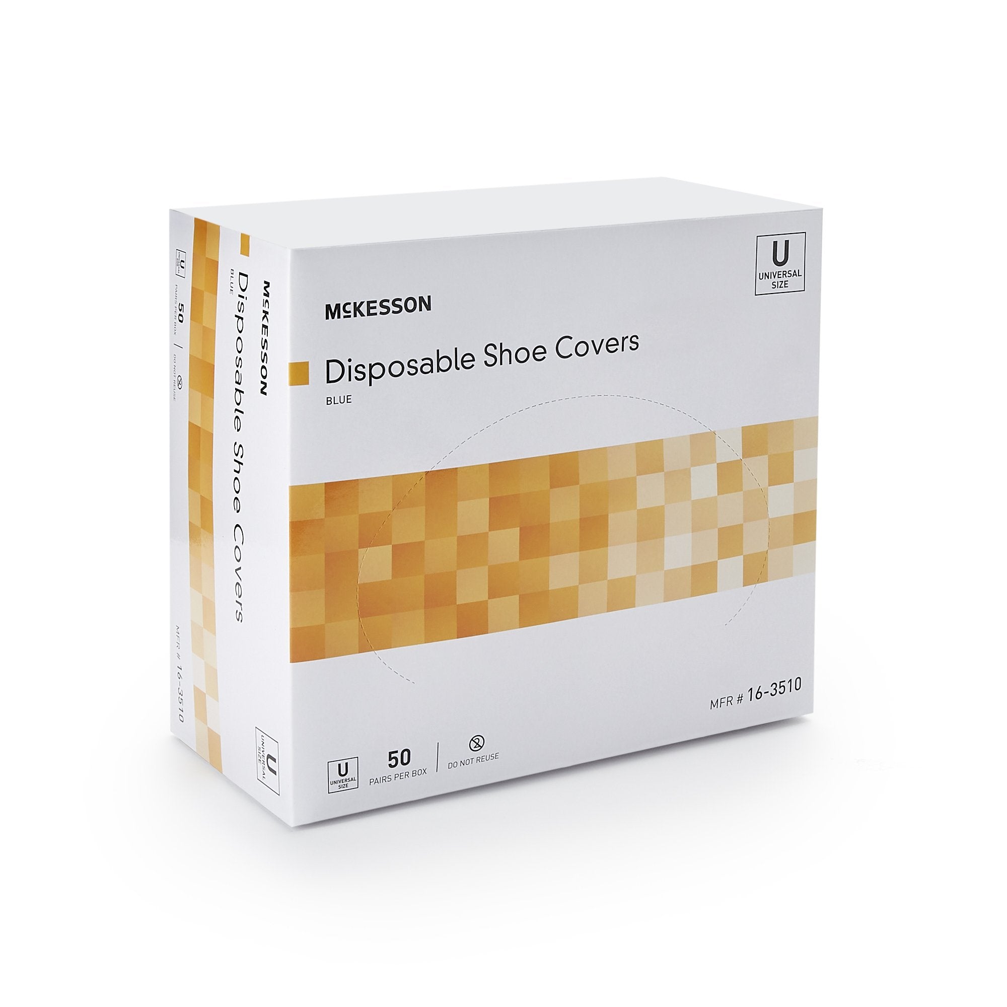 McKesson Shoe Cover, One Size Fits Most Shoe, High, Non-Skid Sole, Blue, Non-Sterile (150 Units)