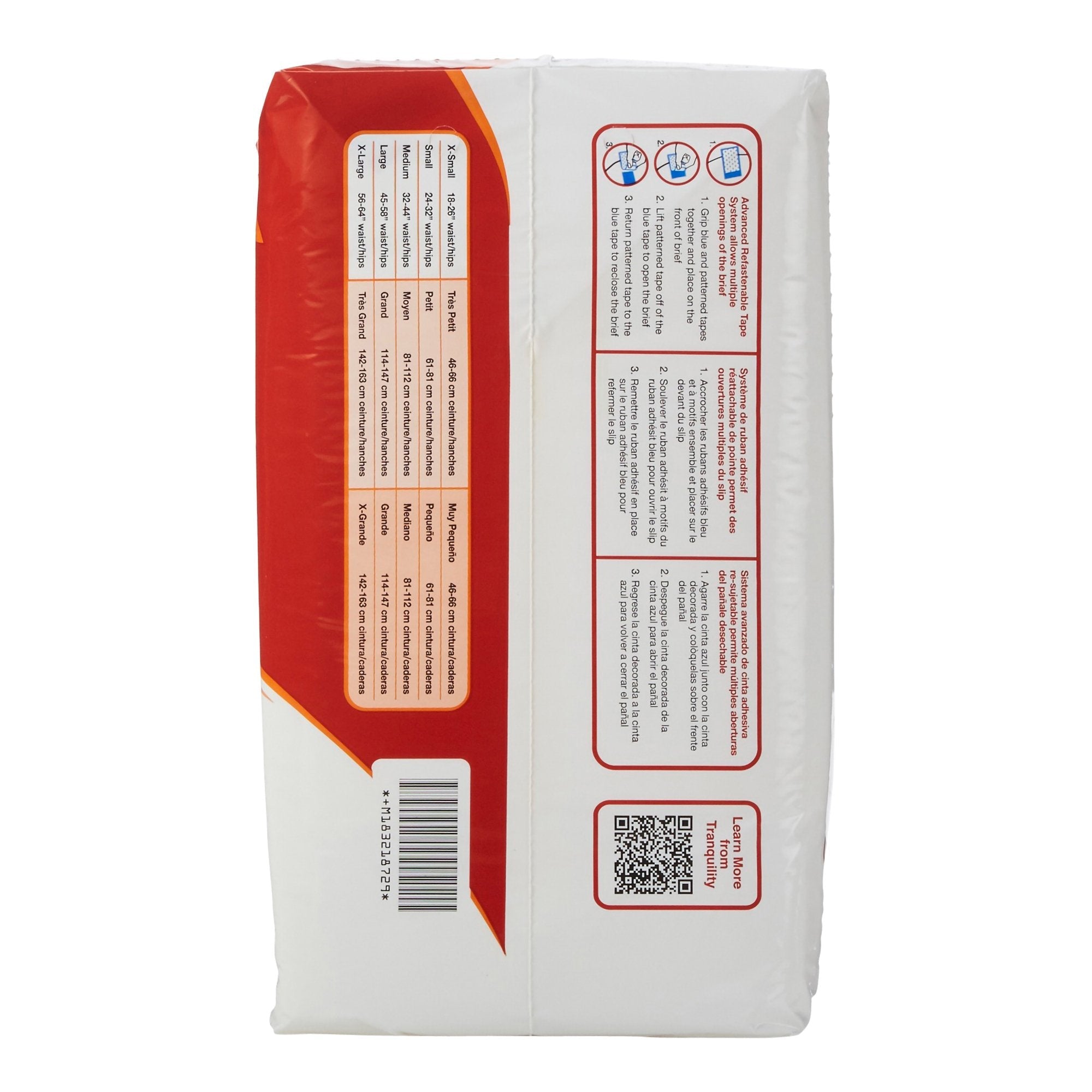 Tranquility ATN Incontinence Briefs XL, Heavy Absorbency - 12 Pack