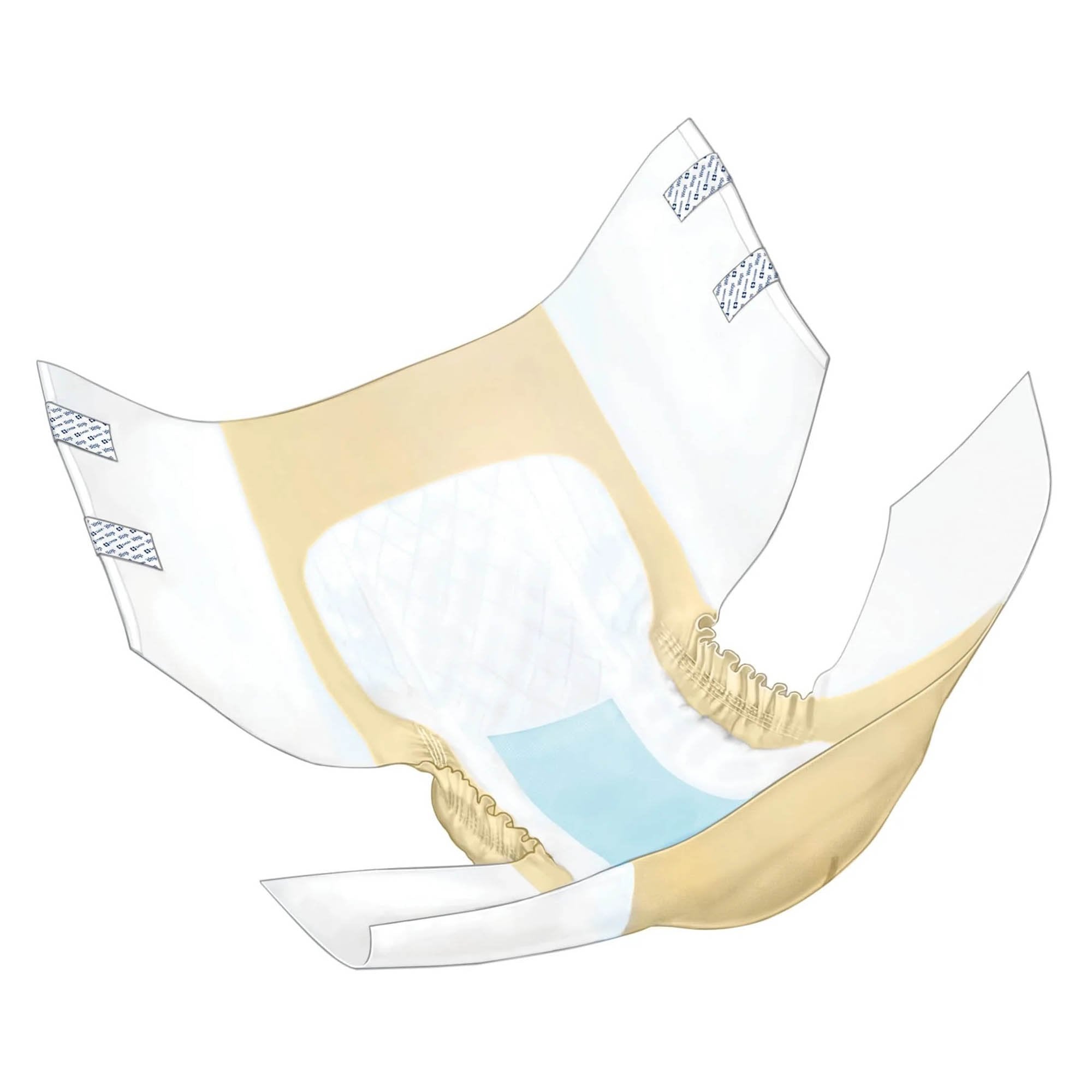 Wings™ Overnight Absorbency Incontinence Brief, Extra Large (1 Unit)