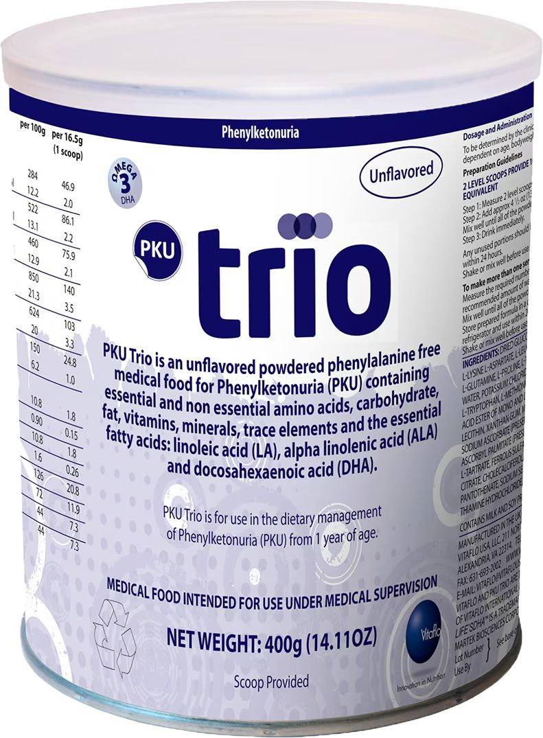 PKU trio™ Powdered Phenylalanine-Free Medical Food, Vanilla Flavor (1 Unit)