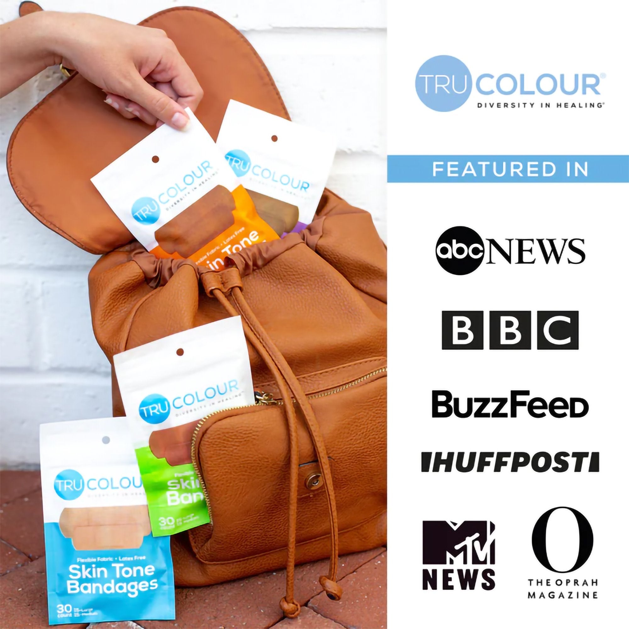 TruColour® Beige / Olive / Brown / Dark Brown Adhesive Strip, 1 x 3 Inch (120 Units)