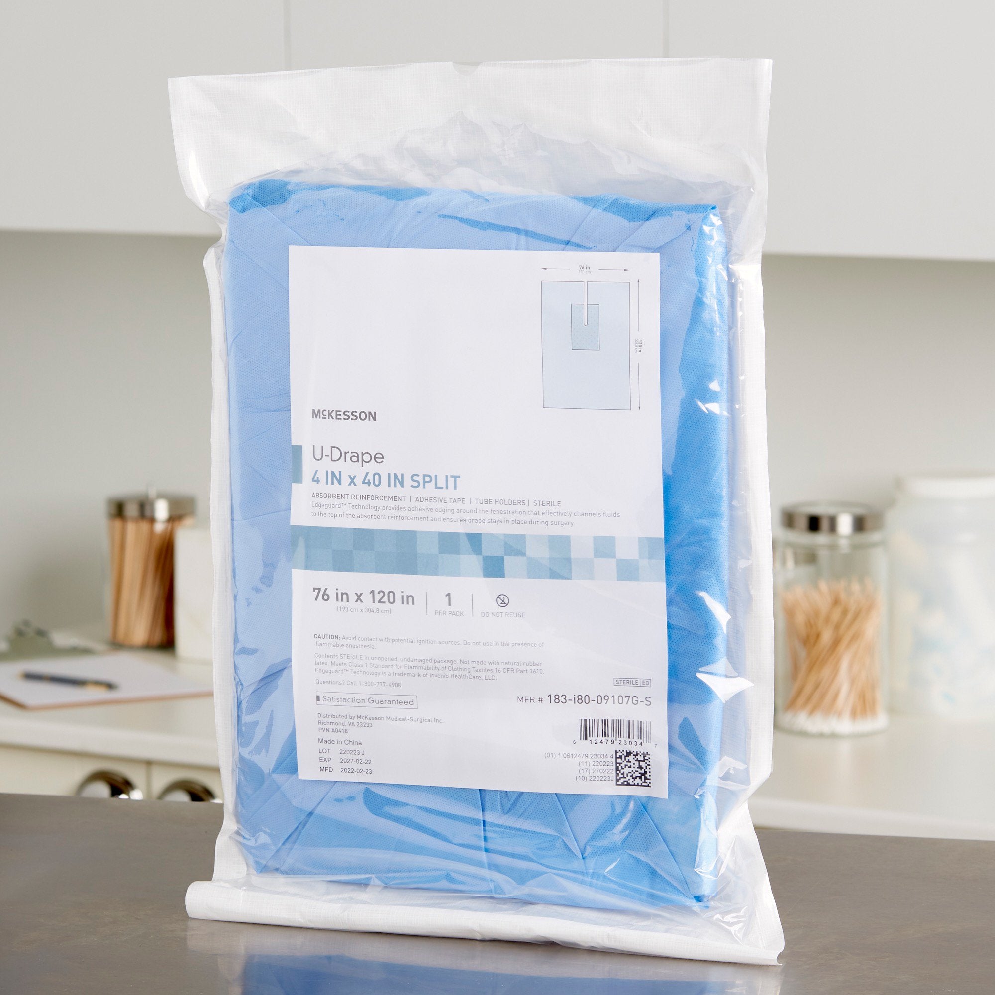 McKesson Sterile Orthopedic U-Drape, 76 x 120 Inch (1 Unit)