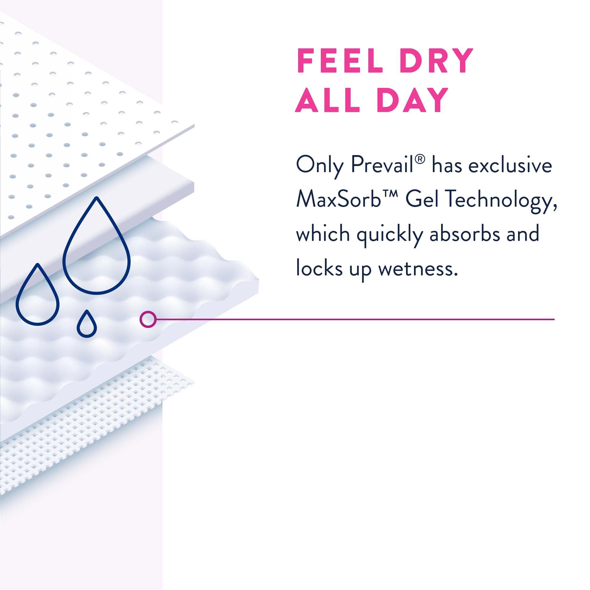 Prevail® 2XL Women's Daily Absorbent Underwear - Comfort & Protection