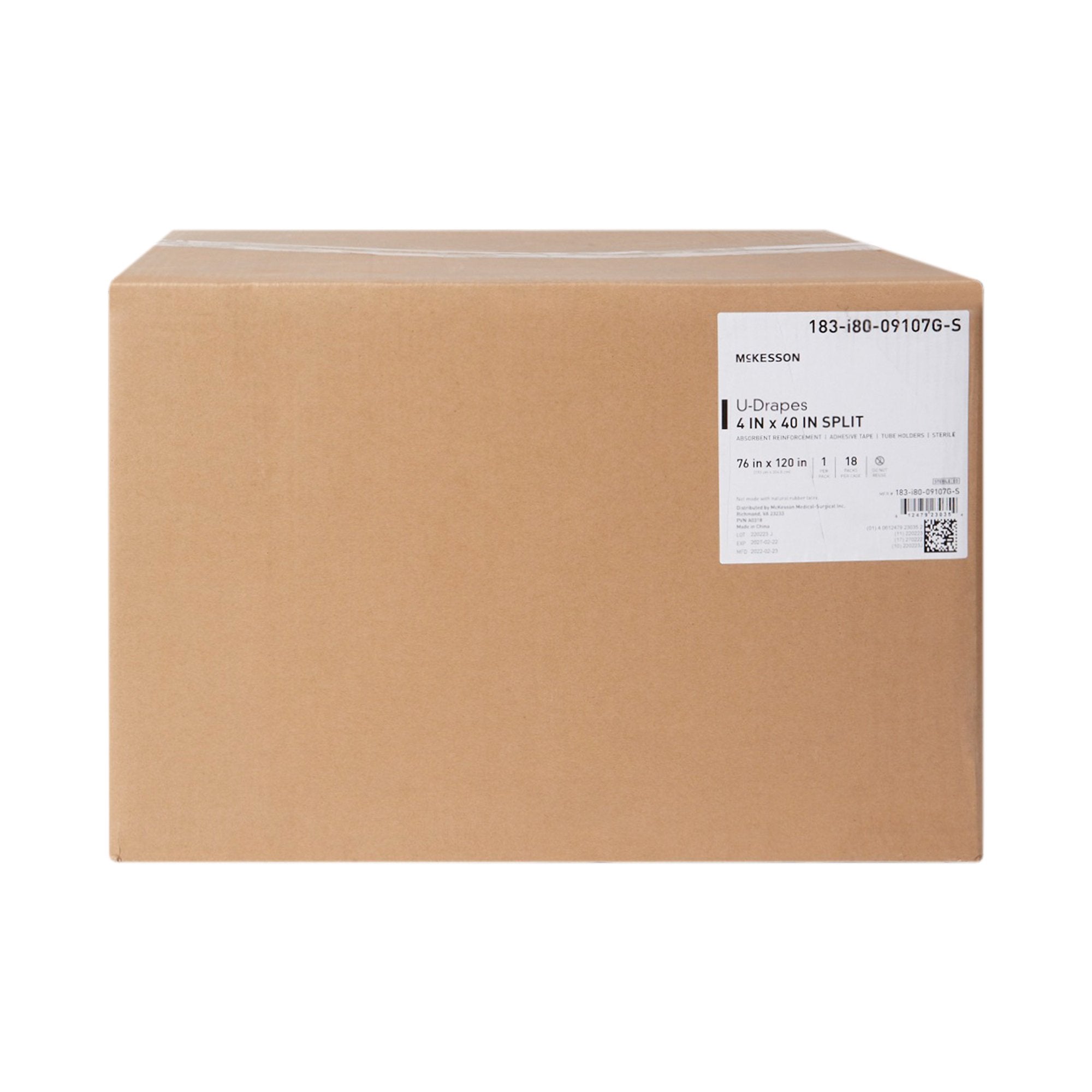 McKesson Sterile Orthopedic U-Drape, 76 x 120 Inch (1 Unit)