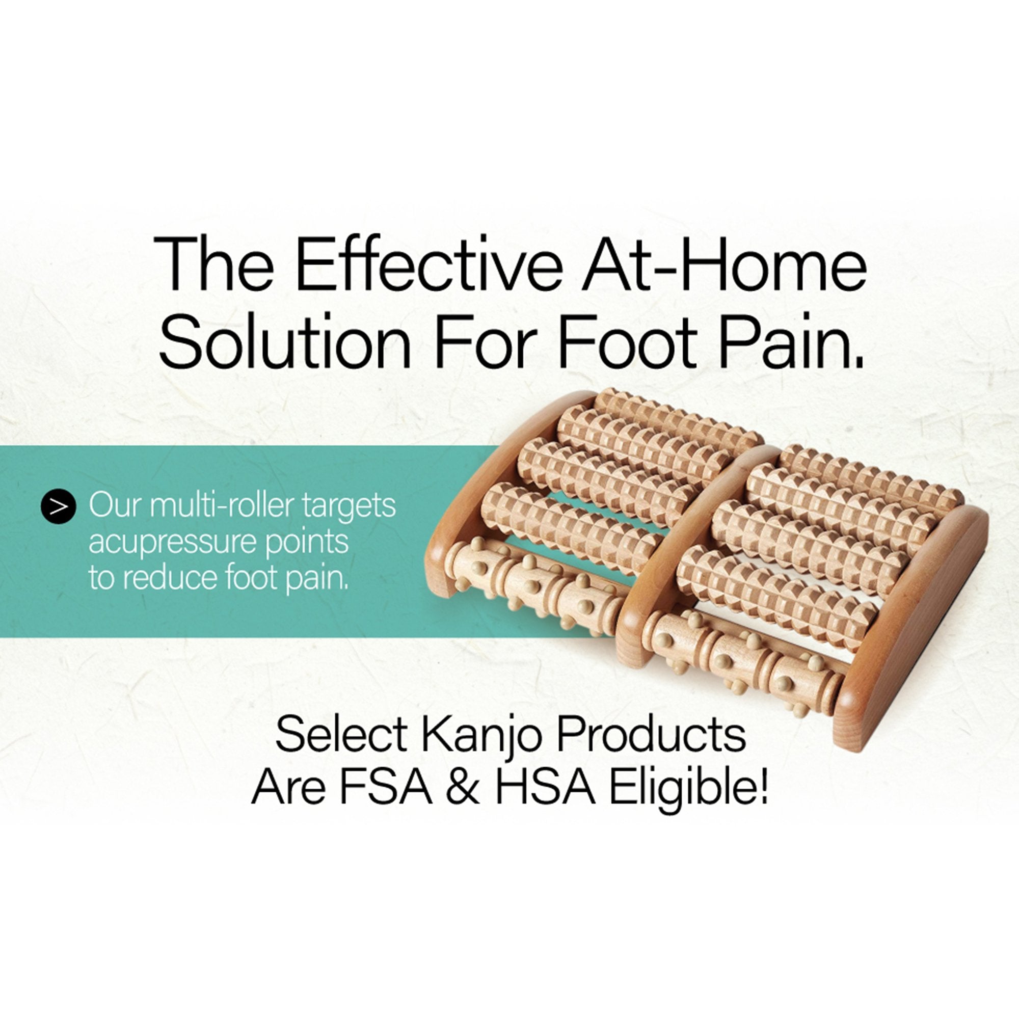 Kanjo Acupressure Foot Pain Relief Multi-Roller (20 Units)