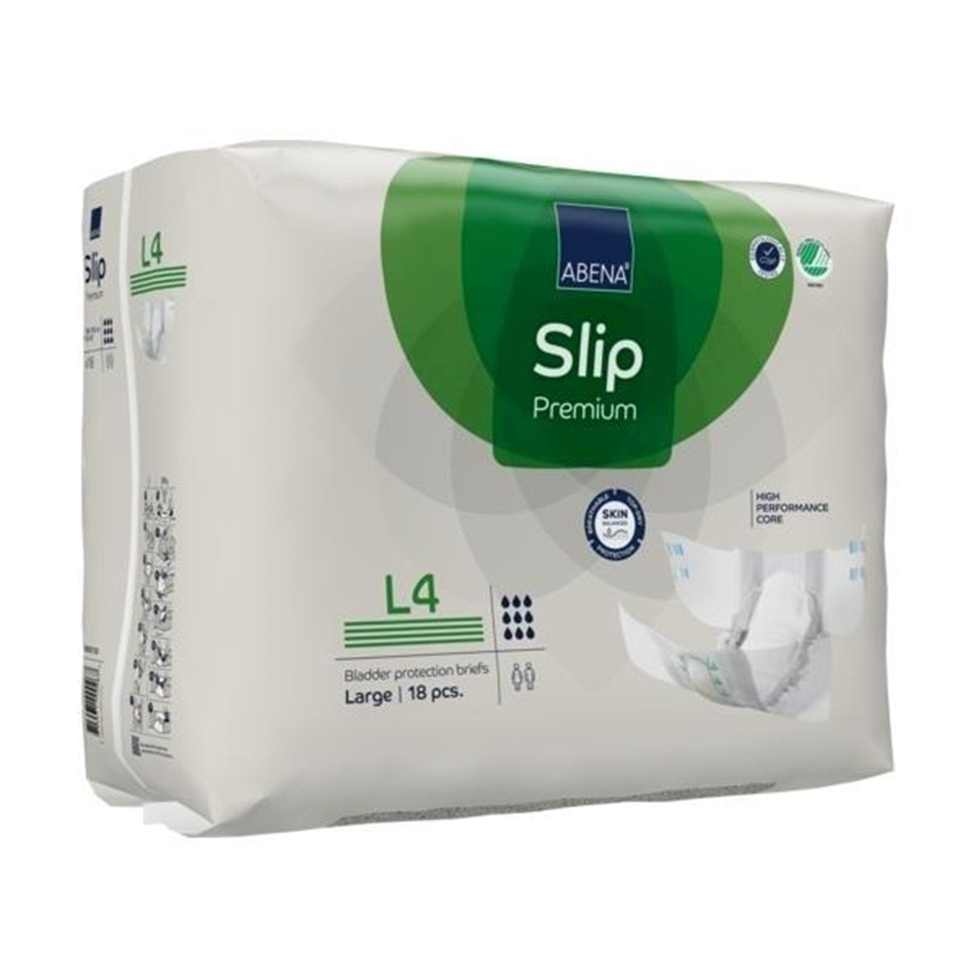 Abena® Slip Premium L4 Large - Optimal Leak Protection Incontinence Briefs