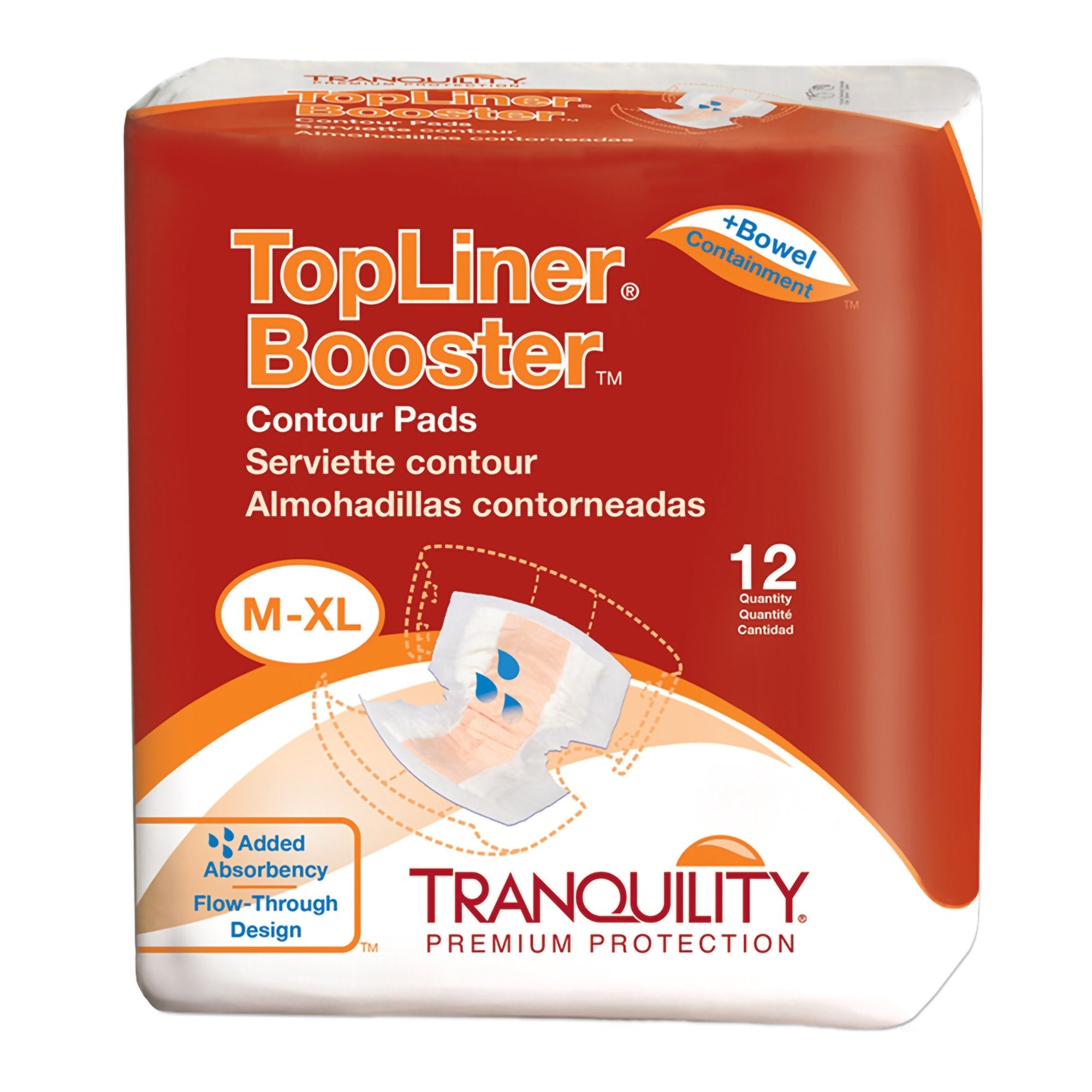 Tranquility Top Liner Booster Pad 13.5x21.5" - Heavy Absorbency Incontinence Aid