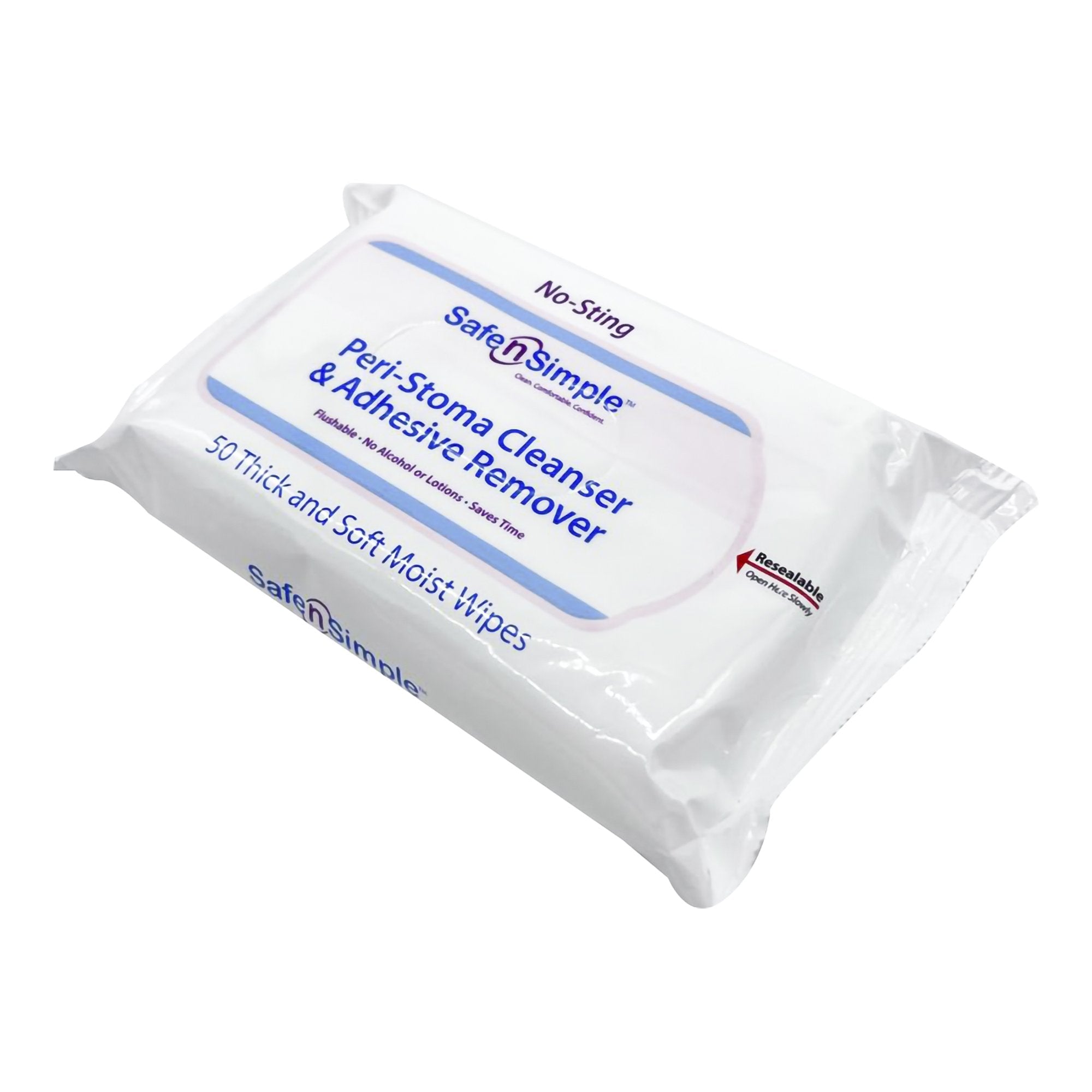 Safe n Simple™ Adhesive Remover Wipes (50 Units)