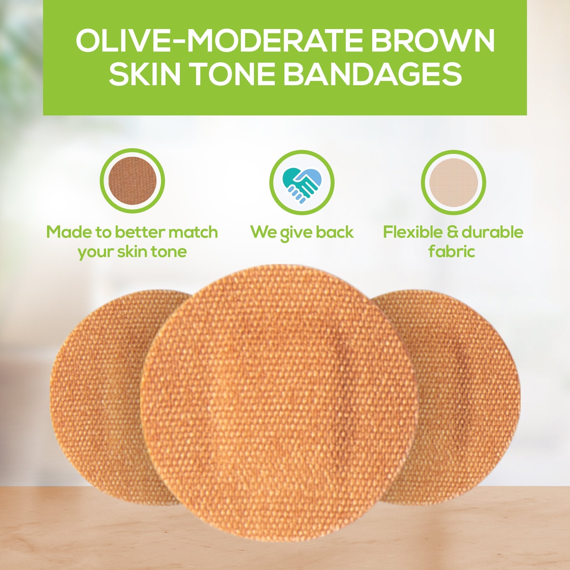 TruColour® Olive Adhesive Strip, Spot (50 Units)