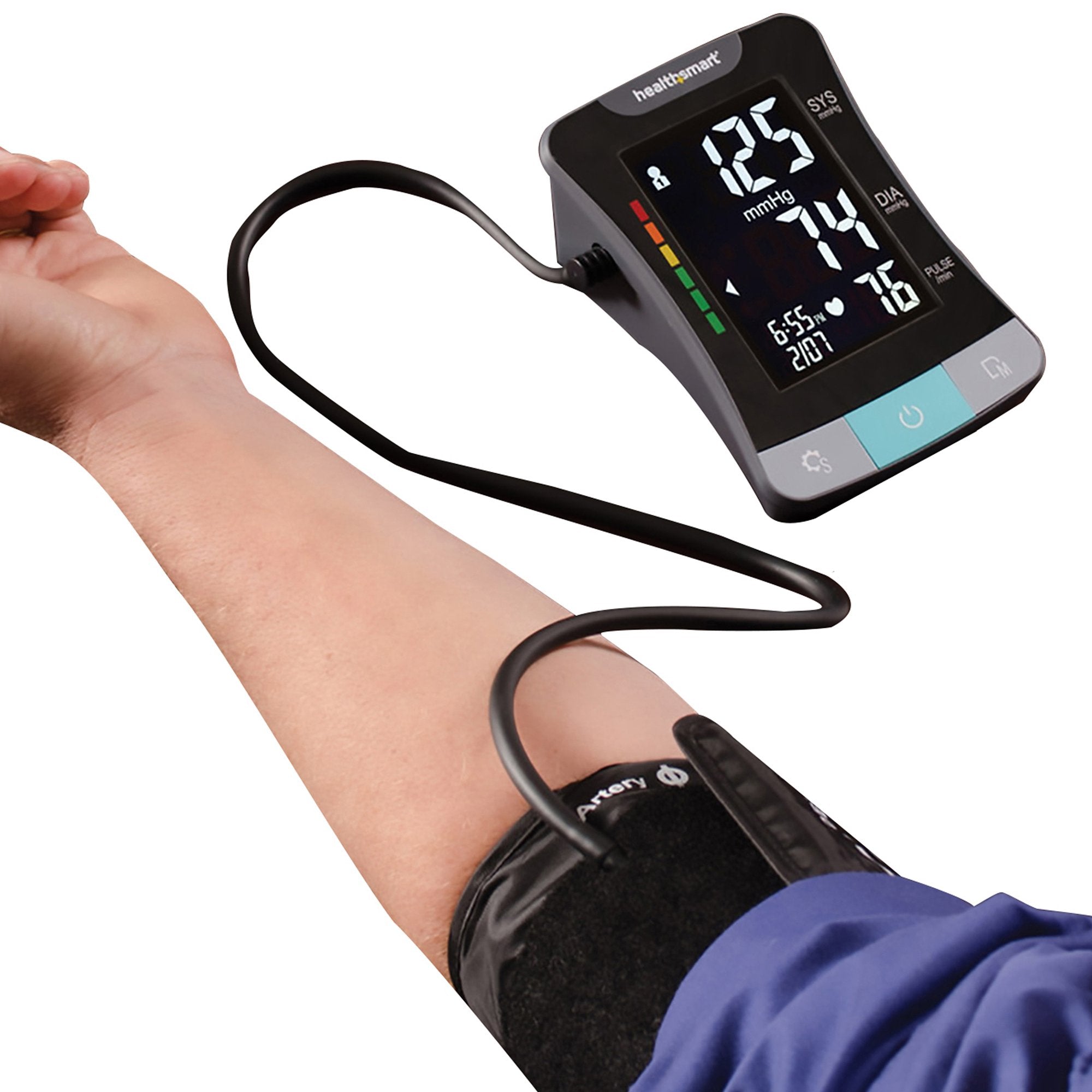Mabis 1-Tube Blood Pressure Monitor, Digital, Black Cuff (1 Unit)