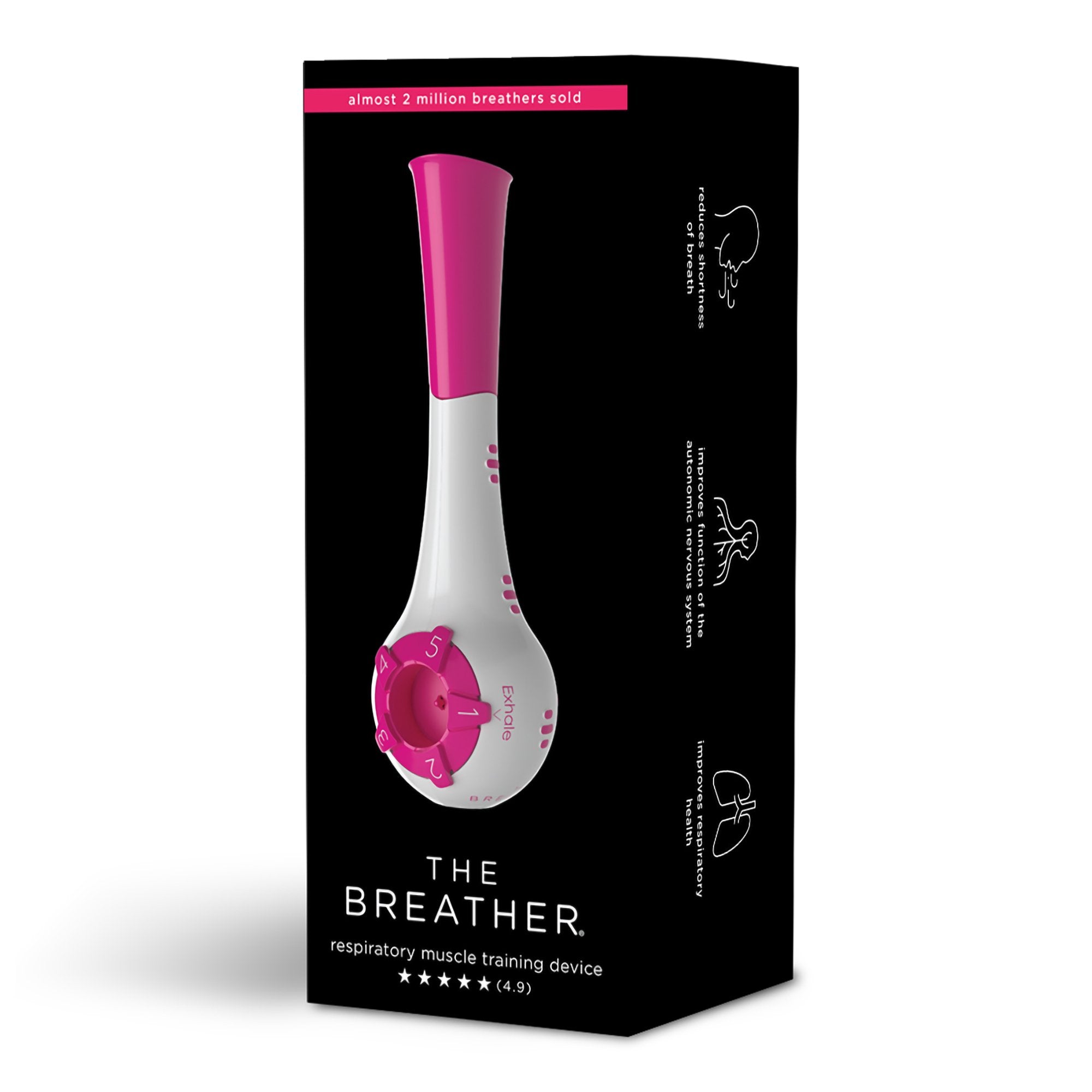 The Breather® Respiratory Exerciser, Pink (118 Units)