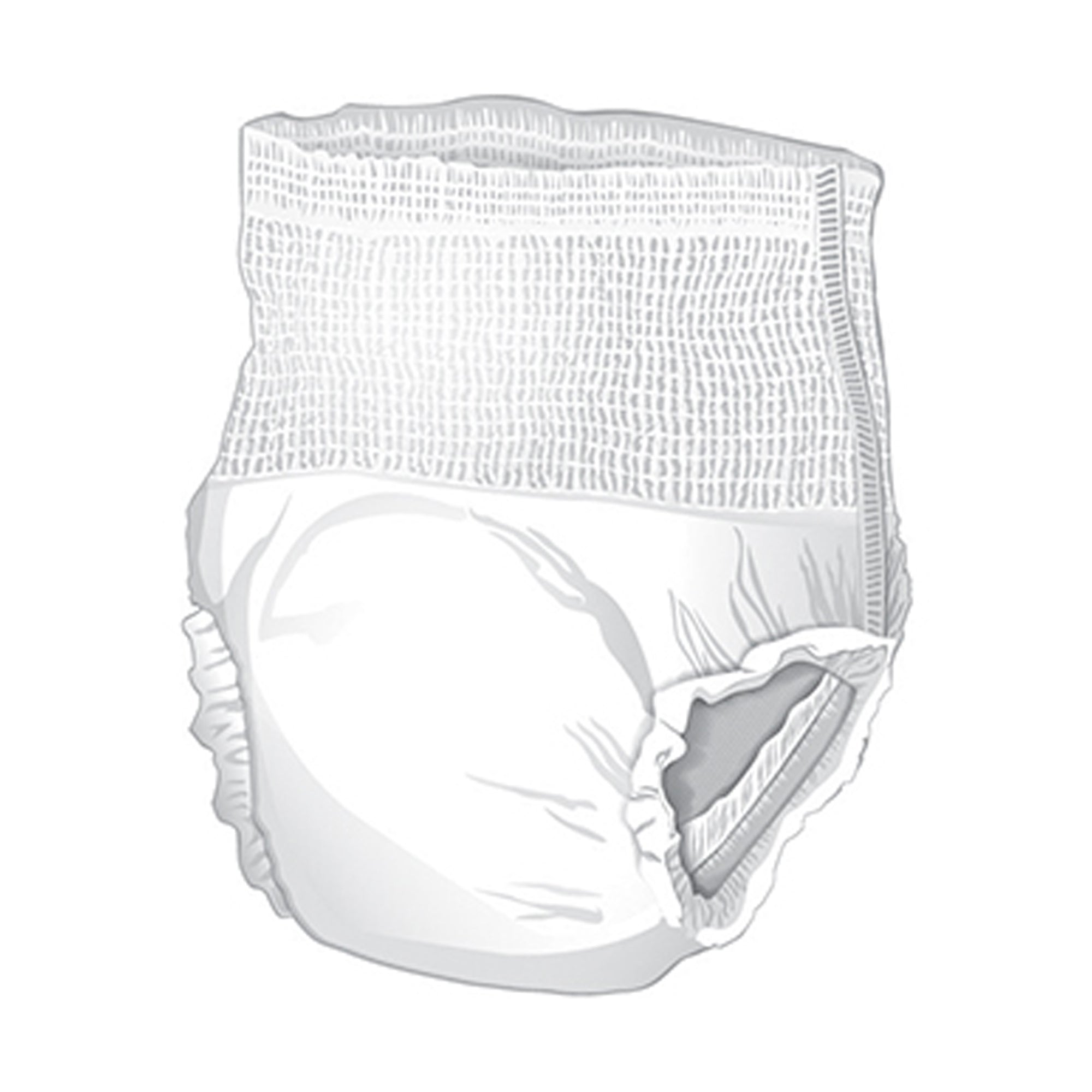 McKesson Large Adult Absorbent Underwear - Moderate Absorbency, 18 Pack