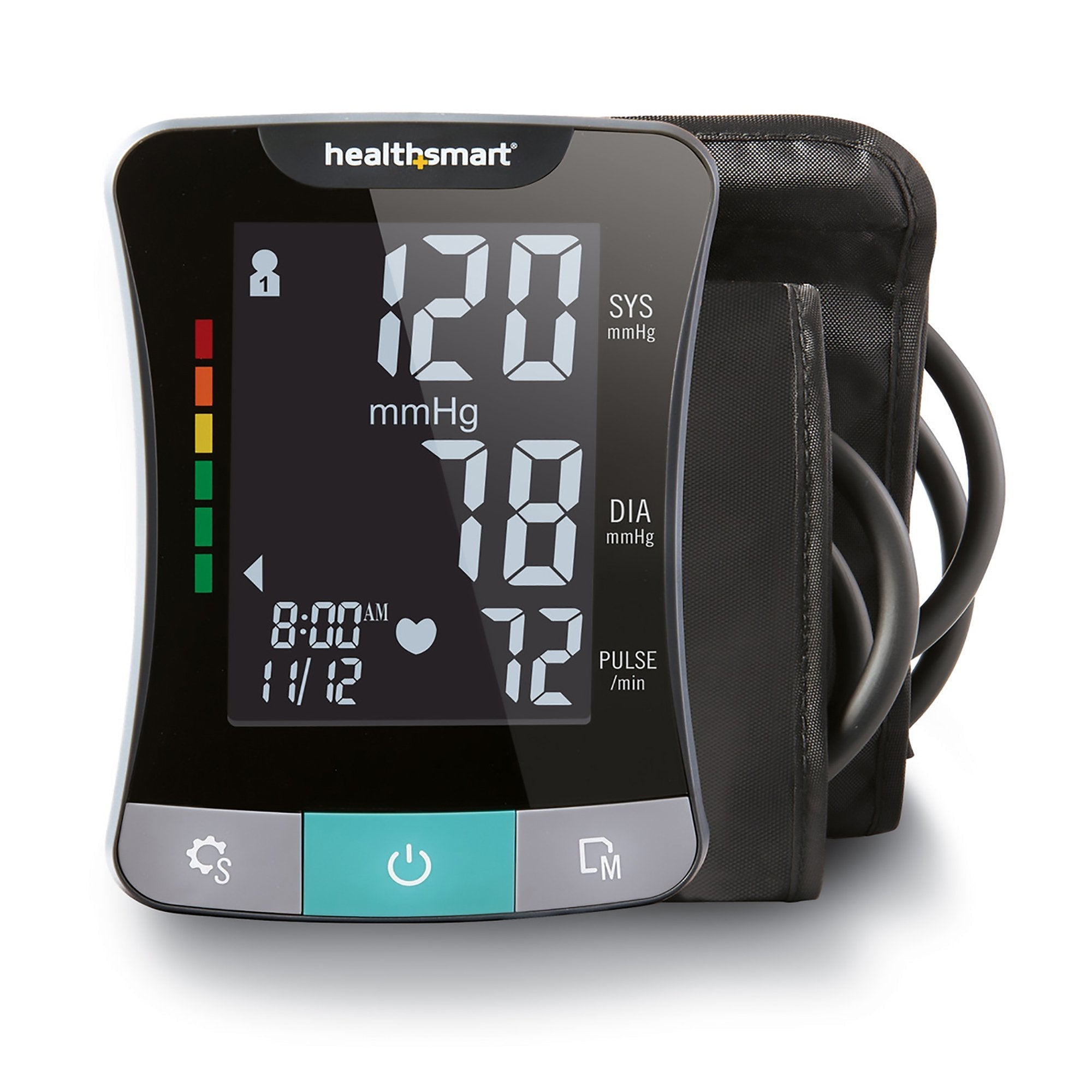 Mabis 1-Tube Blood Pressure Monitor, Digital, Black Cuff (1 Unit)