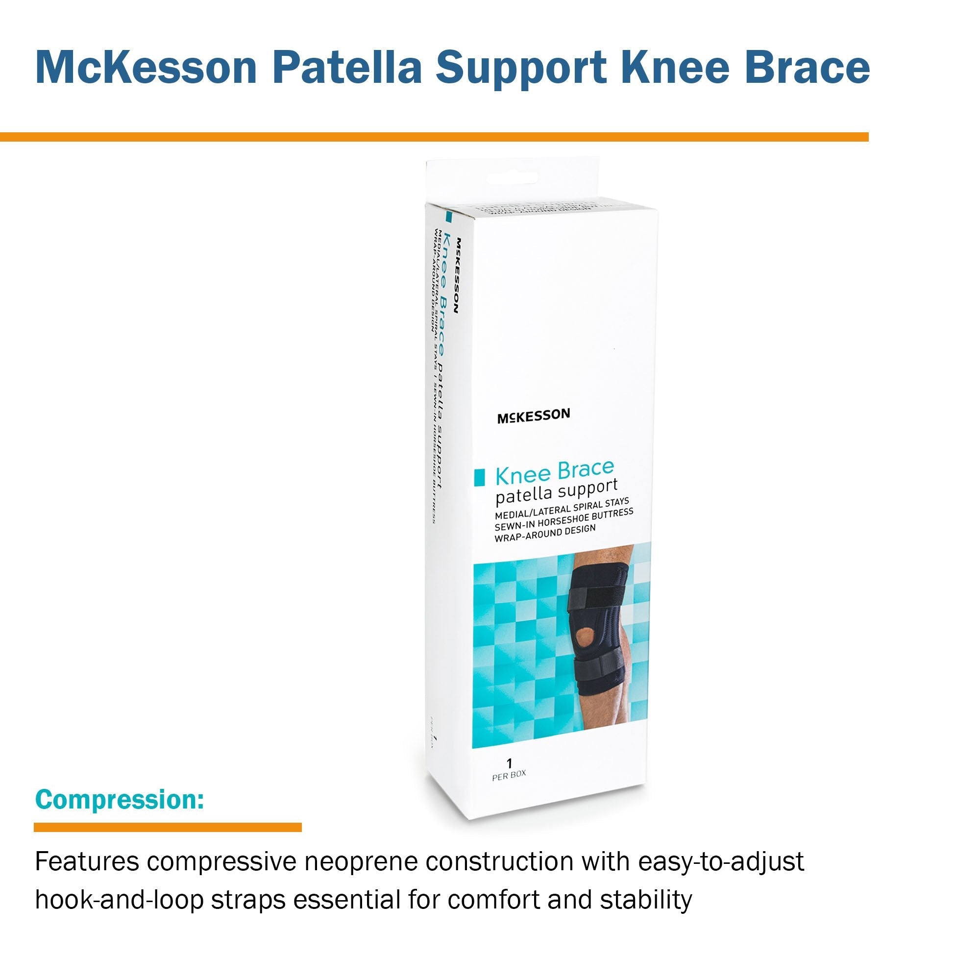 McKesson Patella Support Knee Brace, Medium (1 Unit)