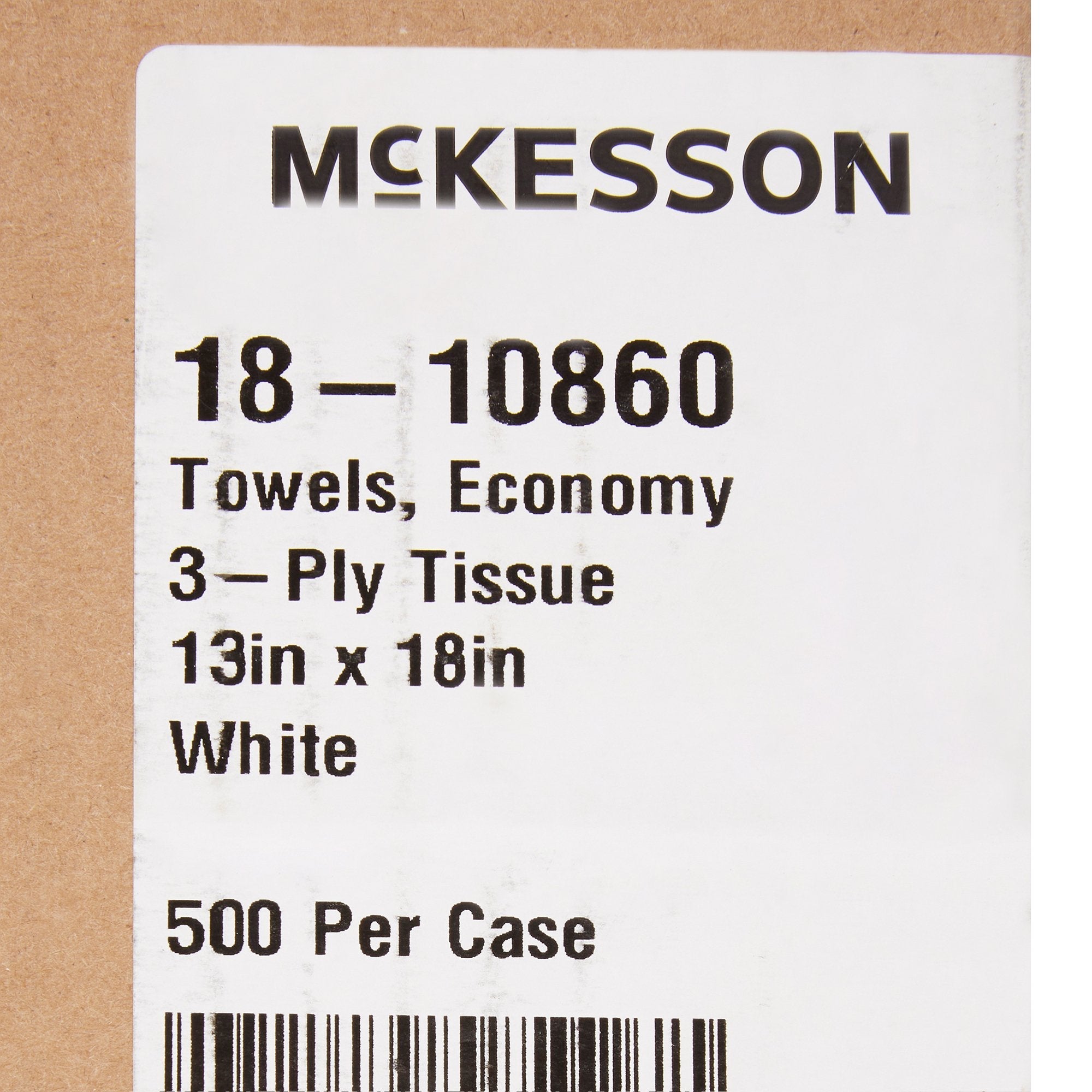 McKesson Nonsterile White Procedure Towels, 13 x 18 Inch (500 Units)