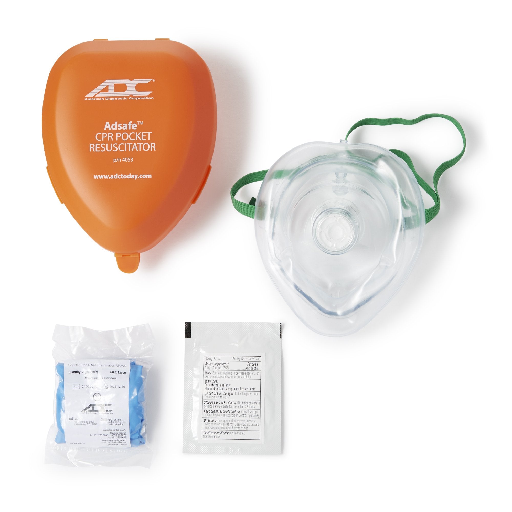 Adsafe™ CPR Pocket Resuscitation Mask (1 Unit)