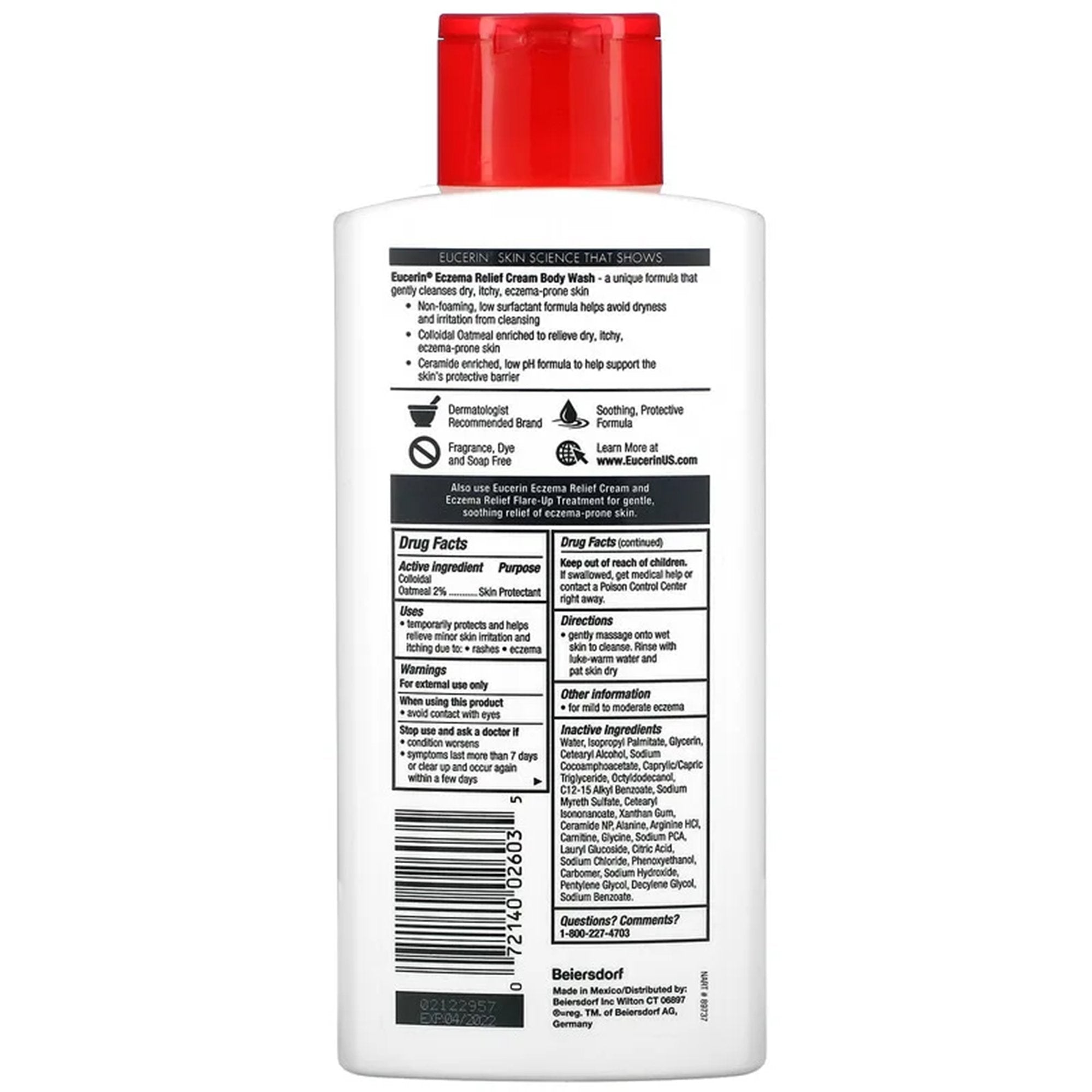 Eucerin® Eczema Relief Cream and Body Wash, 13.5 oz. (1 Unit)