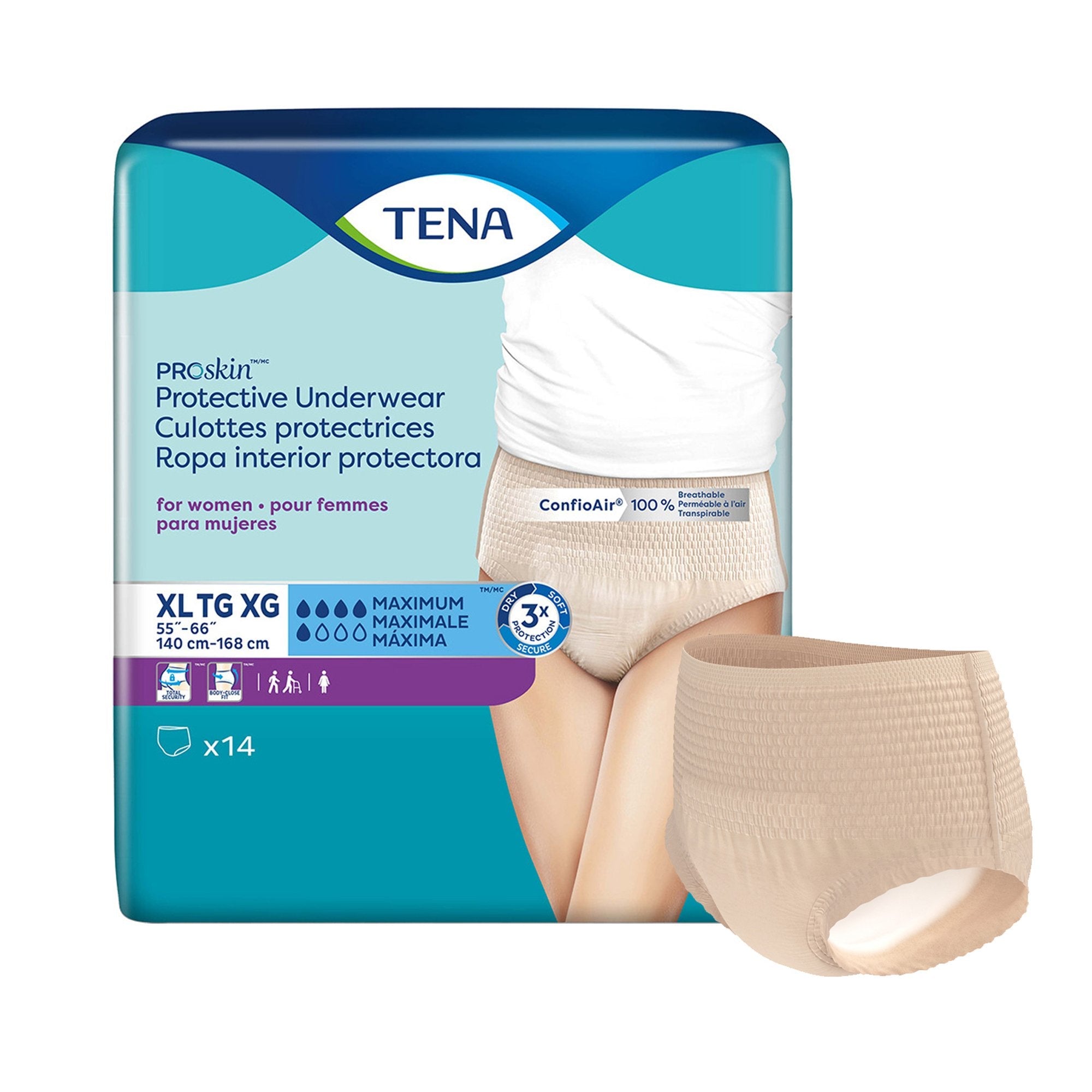 Tena® ProSkin™ Maximum Absorbent Underwear, Extra Large (14 Units)