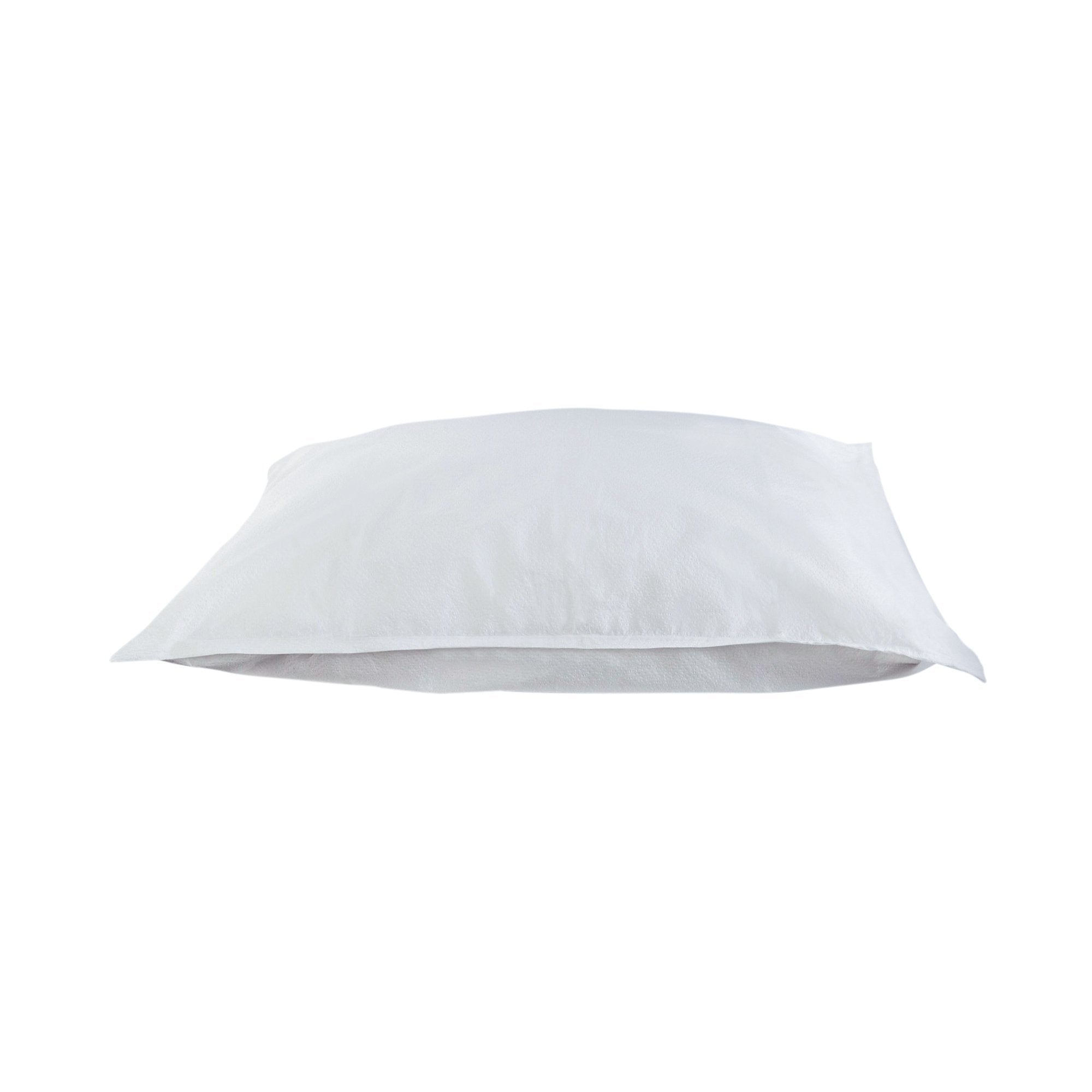 McKesson White Tissue/Poly Pillowcase Set, 21x30" - 100 Pack, Disposable