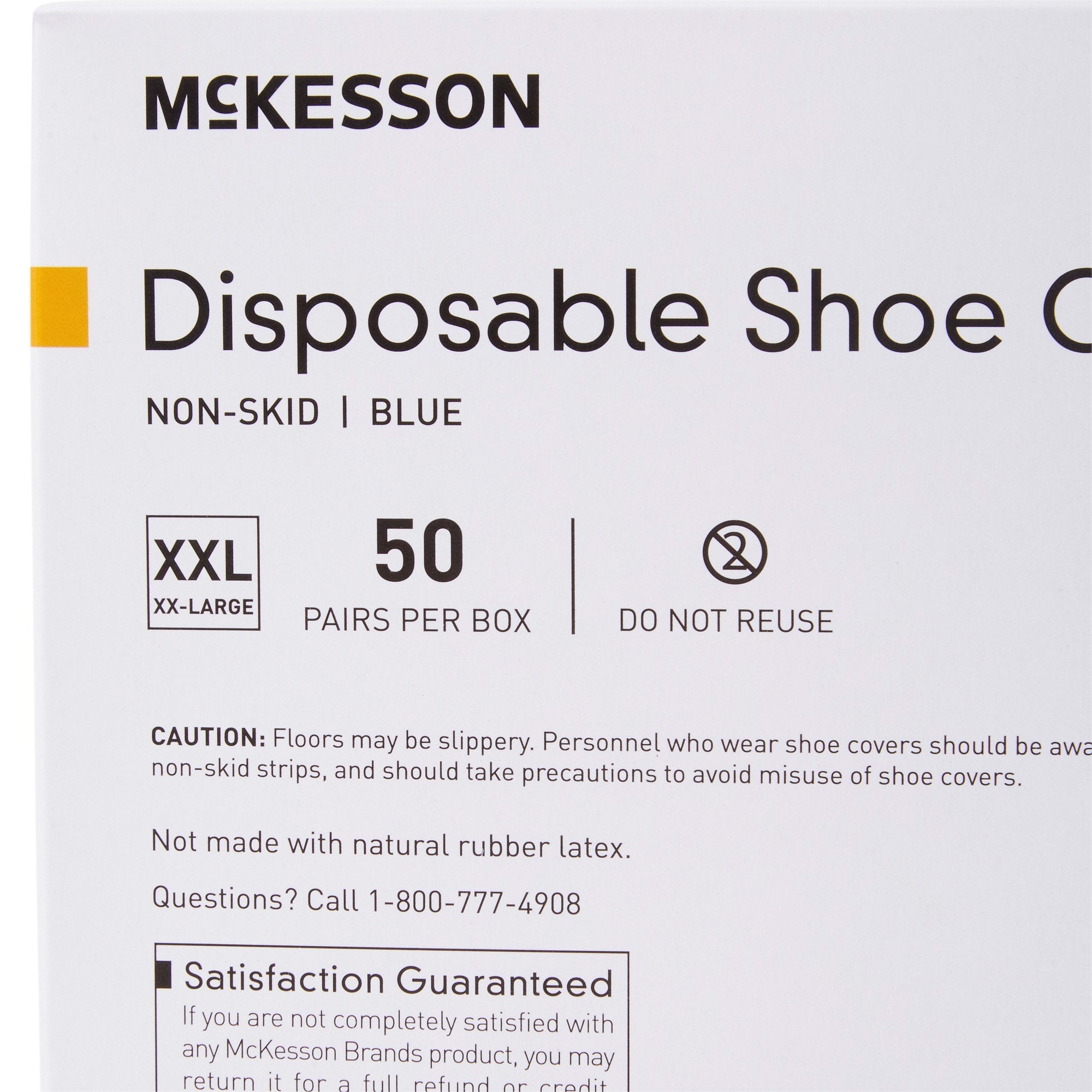McKesson Shoe Covers, 2X-Large, Nonskid Sole, Blue (2 Units)