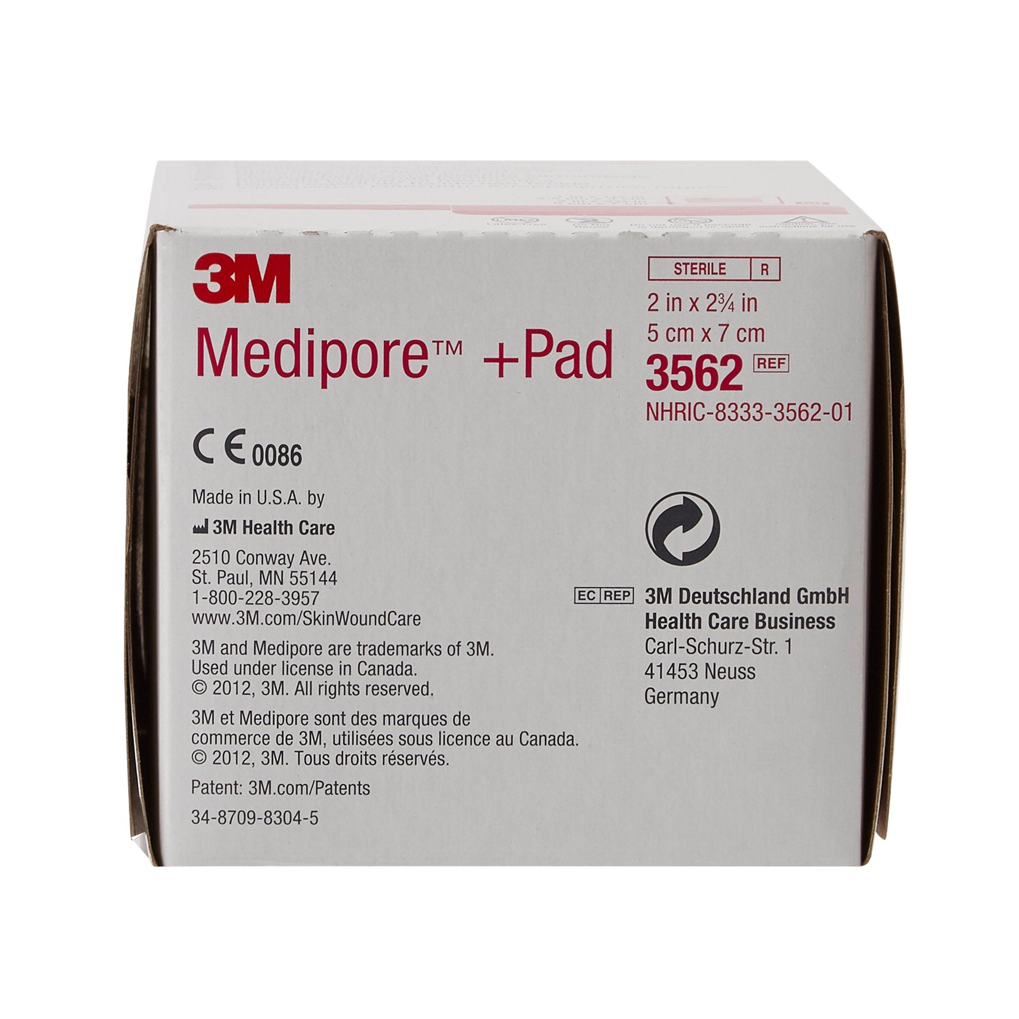 3M™ Medipore™ Sterile Adhesive Dressings, 2 x 2-3/4 Inch (50 Units)