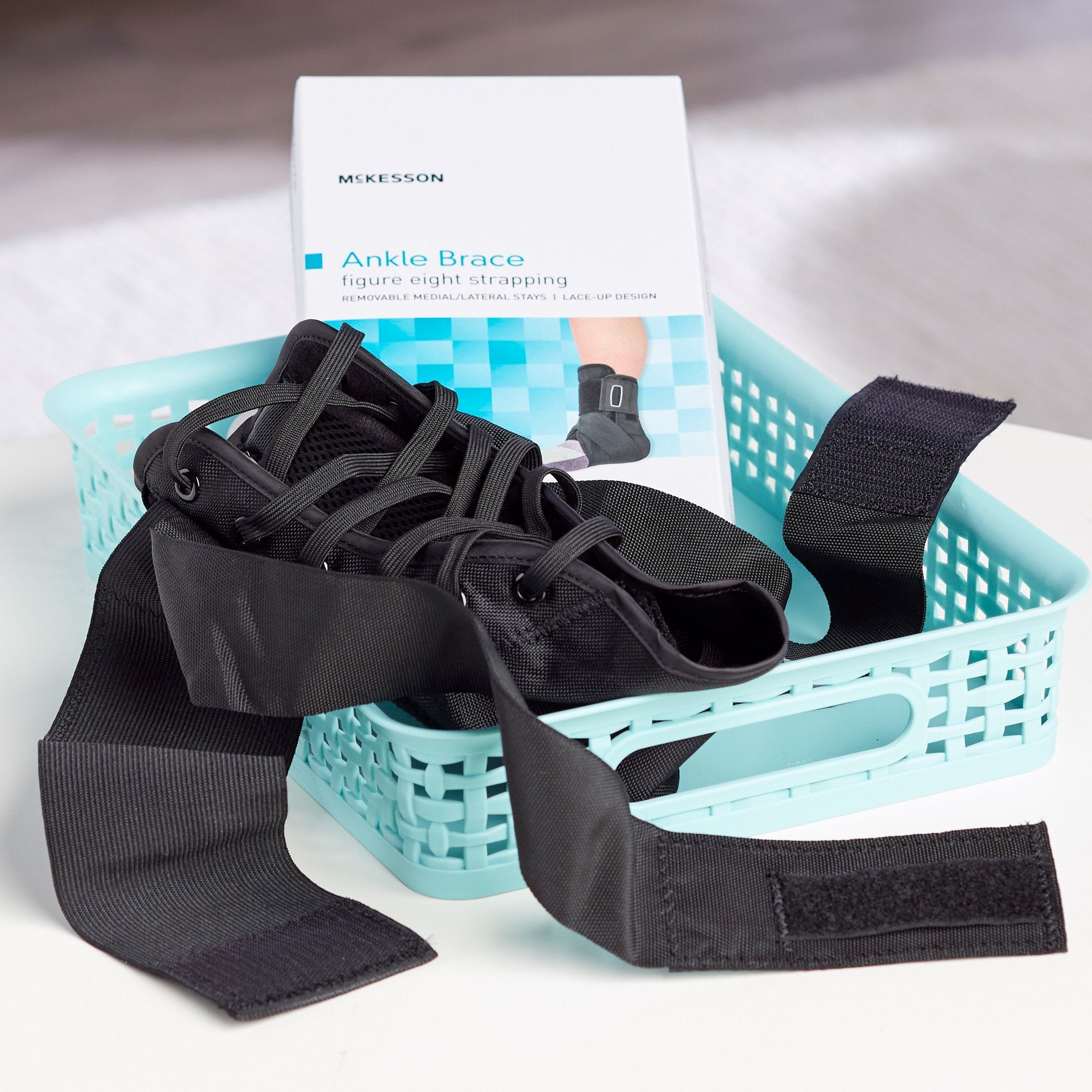 McKesson Low Profile Open Heel Open Toe Ankle Brace, Small (1 Unit)