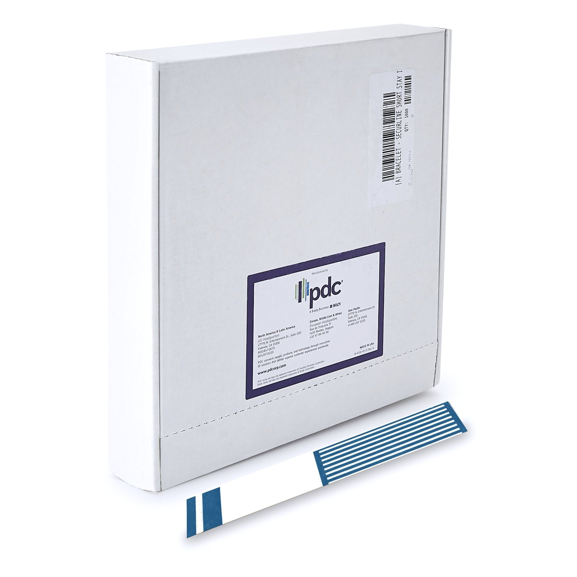ShortStay® Patient Identification Band, 12 – 13 Inch, Blue (1000 Units)