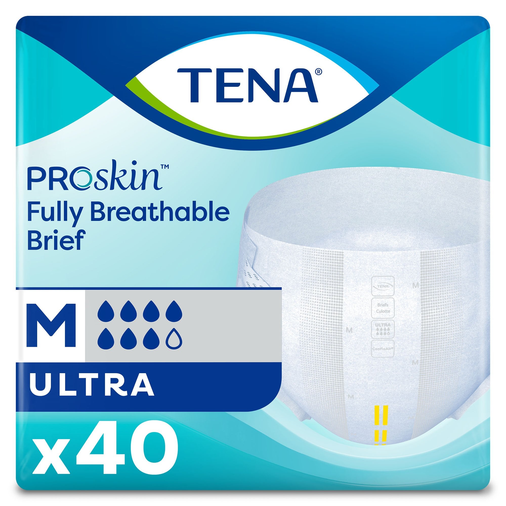 Tena® Ultra Incontinence Brief, Medium (40 Units)