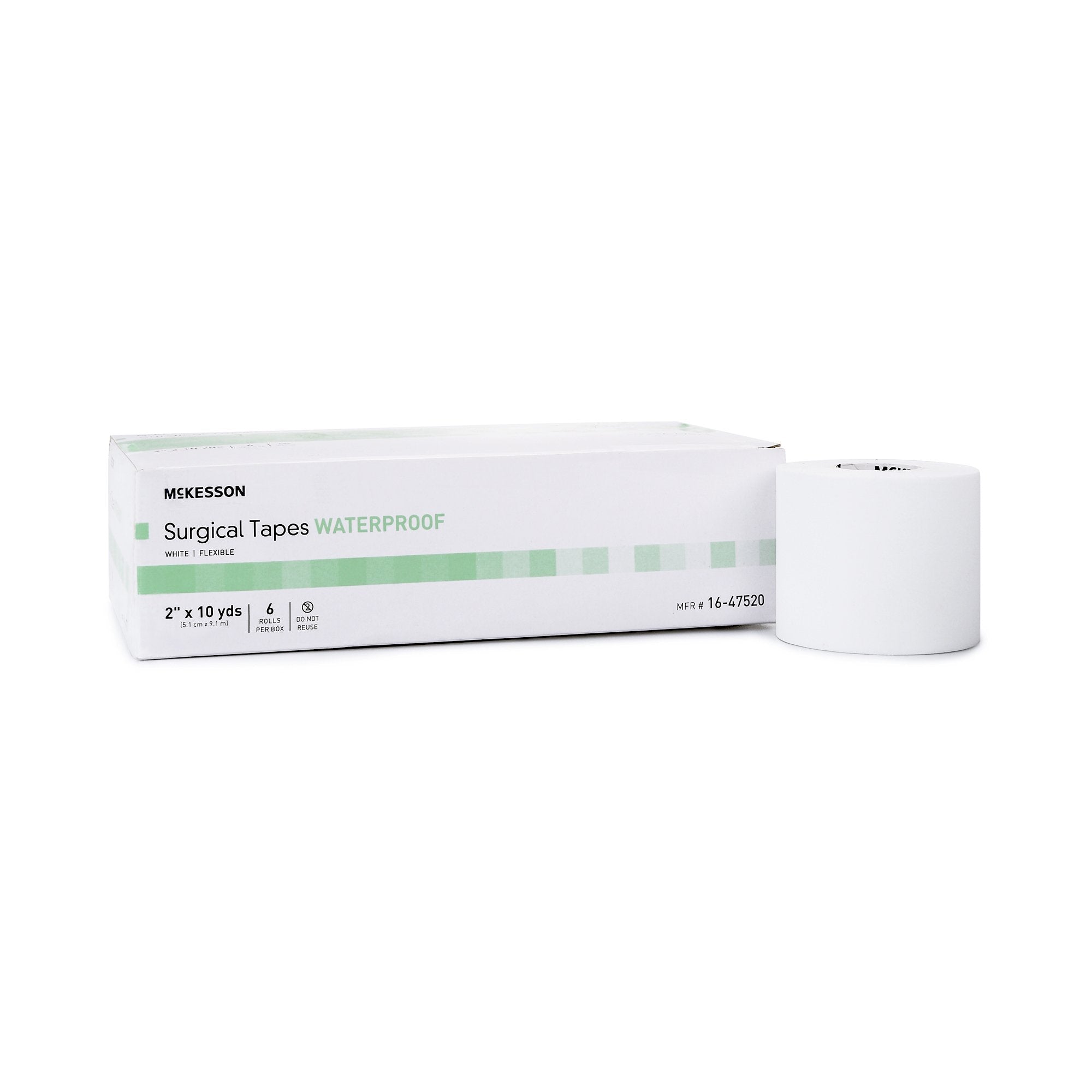 McKesson Adhesive Medical Tape, 2 Inch x 10 Yard, White (6 Units)